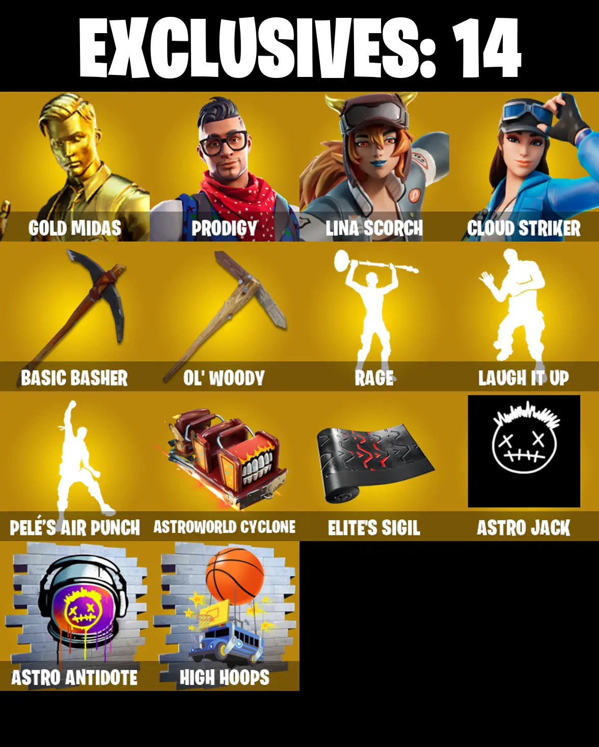 (PC/XBOX) 239 SKINS π₯ Gold Midas π₯ Prodigy π₯ Lina Scorch π₯ Cloud Striker π₯ Peter Griffin π₯ Valeria π₯ Zenith π₯ Zeus π₯ 200 V-Bucksπ₯ PARENTAL CONTROLS β image 1