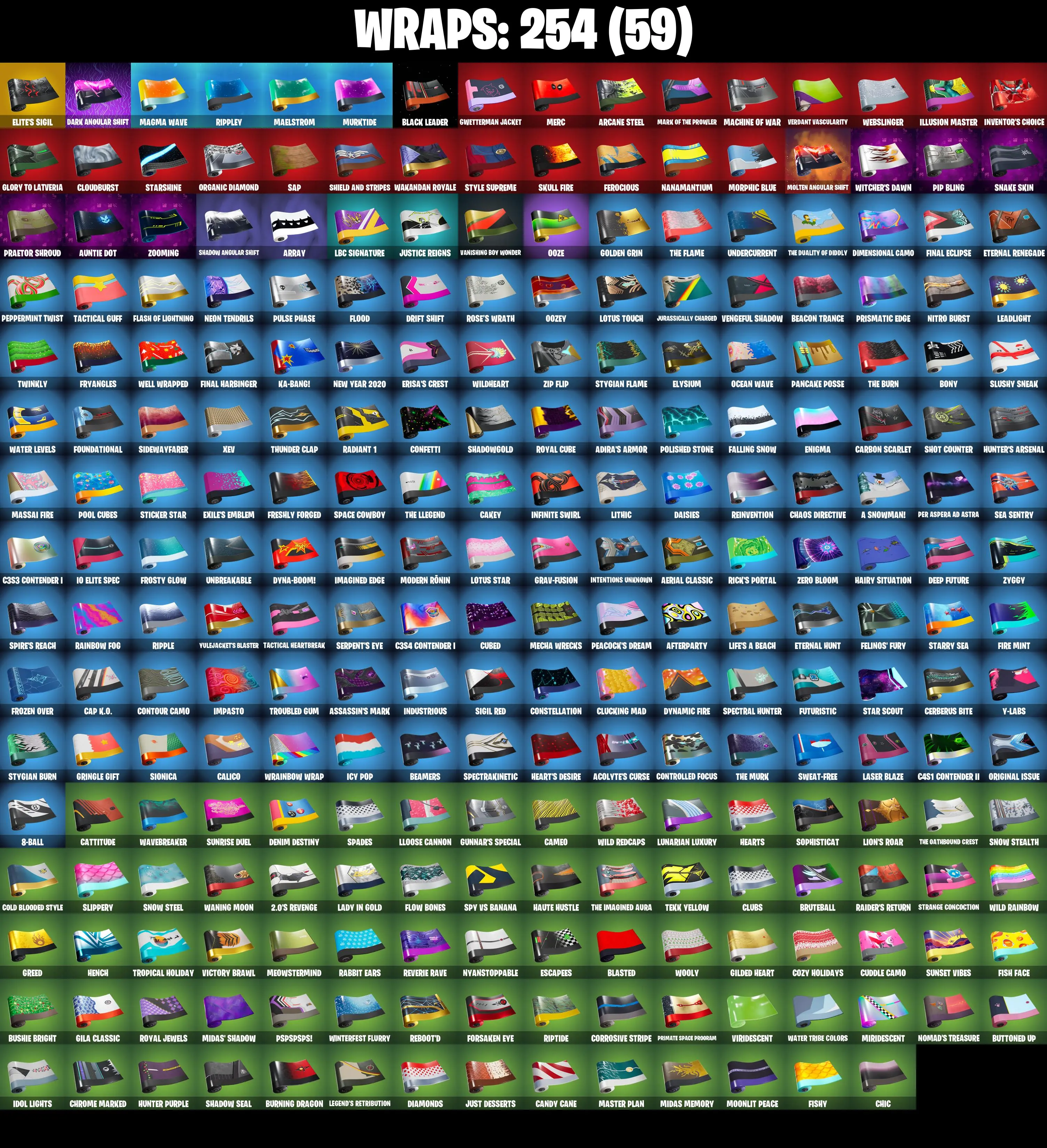 (PC) 323 SKINS π₯ Gold TNTina π₯ Gold Meowscles π₯ Gold Brutus π₯ Gold Midas π₯ Keri Commander π₯ Tart Tycoon π₯ Snake Eyes π₯ 250 VB | PARENTAL CONTROLS β image 8