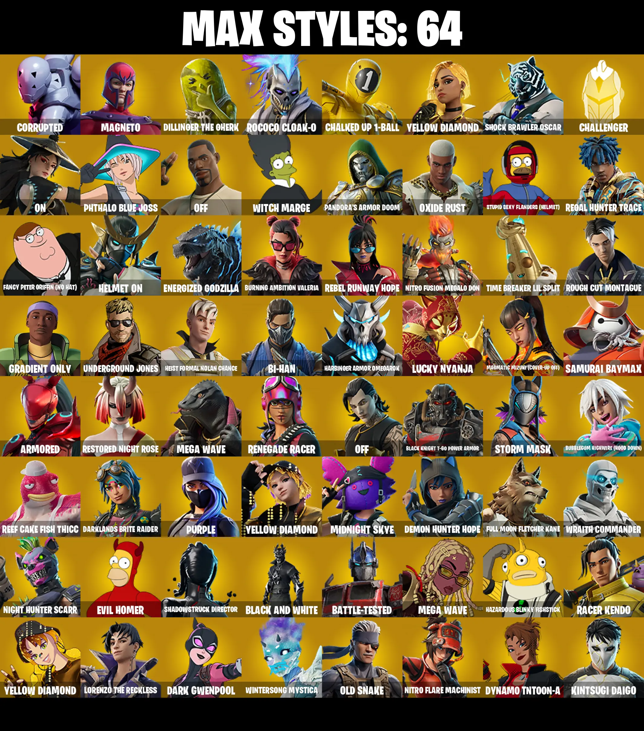 (PC/PSN/XBOX) 190 SKINS π« Rogue Spider Knight β‘οΈ Renegade Raider π Naruto Uzumaki β‘οΈ Optimus Prime π Fusion β‘οΈ Red Knight | 50 V-Buck | PARENTAL CONTROLS β image 3
