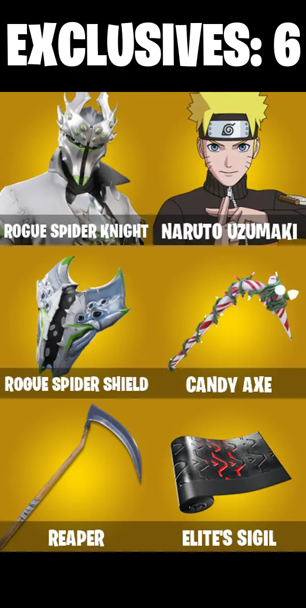 (PC/PSN/XBOX) 190 SKINS π« Rogue Spider Knight β‘οΈ Renegade Raider π Naruto Uzumaki β‘οΈ Optimus Prime π Fusion β‘οΈ Red Knight | 50 V-Buck | PARENTAL CONTROLS β image 1
