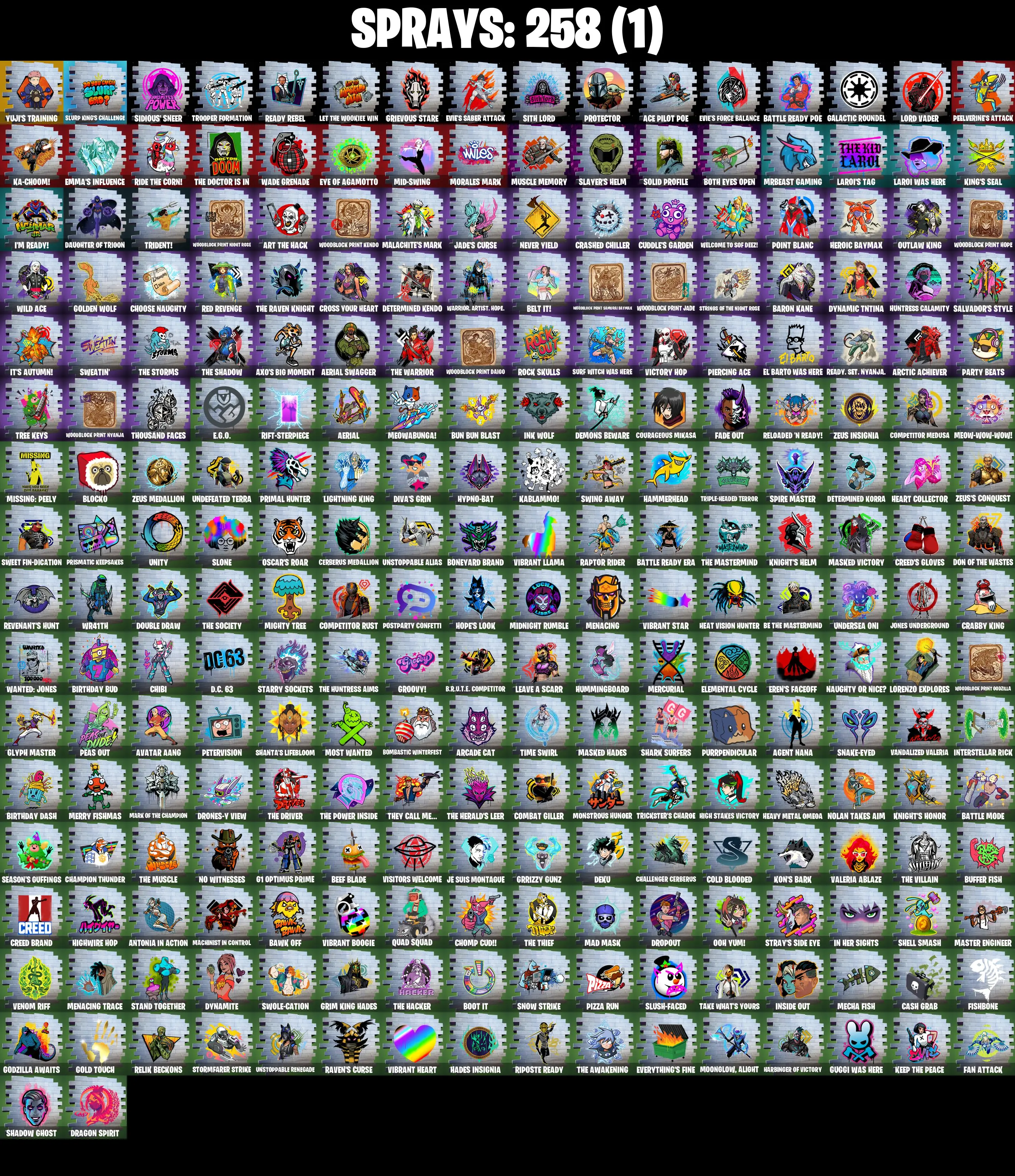 (PC/PSN) 191 SKINS π₯ Renegade Raider π₯ Snake Eyes π₯ FNCS Renegade π₯ Renzo the Destroyer π₯ Menace π₯ Raz π₯ Hades π₯ Joey π₯ 250 V-Bucks PARENTAL CONTROLS β image 8
