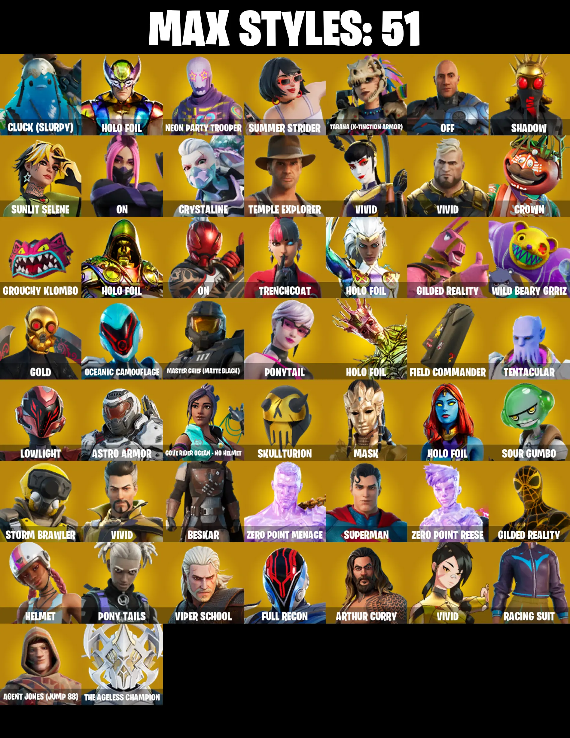 (PC/PSN) 200 SKINS π« Master Chief (Matte Black) β‘οΈ Snake Eyes π Naruto Uzumaki β‘οΈ Snap π Twyn β‘οΈ Alli π Ronin β‘οΈ Malik π Fade β‘οΈ Era | 0 V-Buck | PARENTAL CONTROLS β image 3