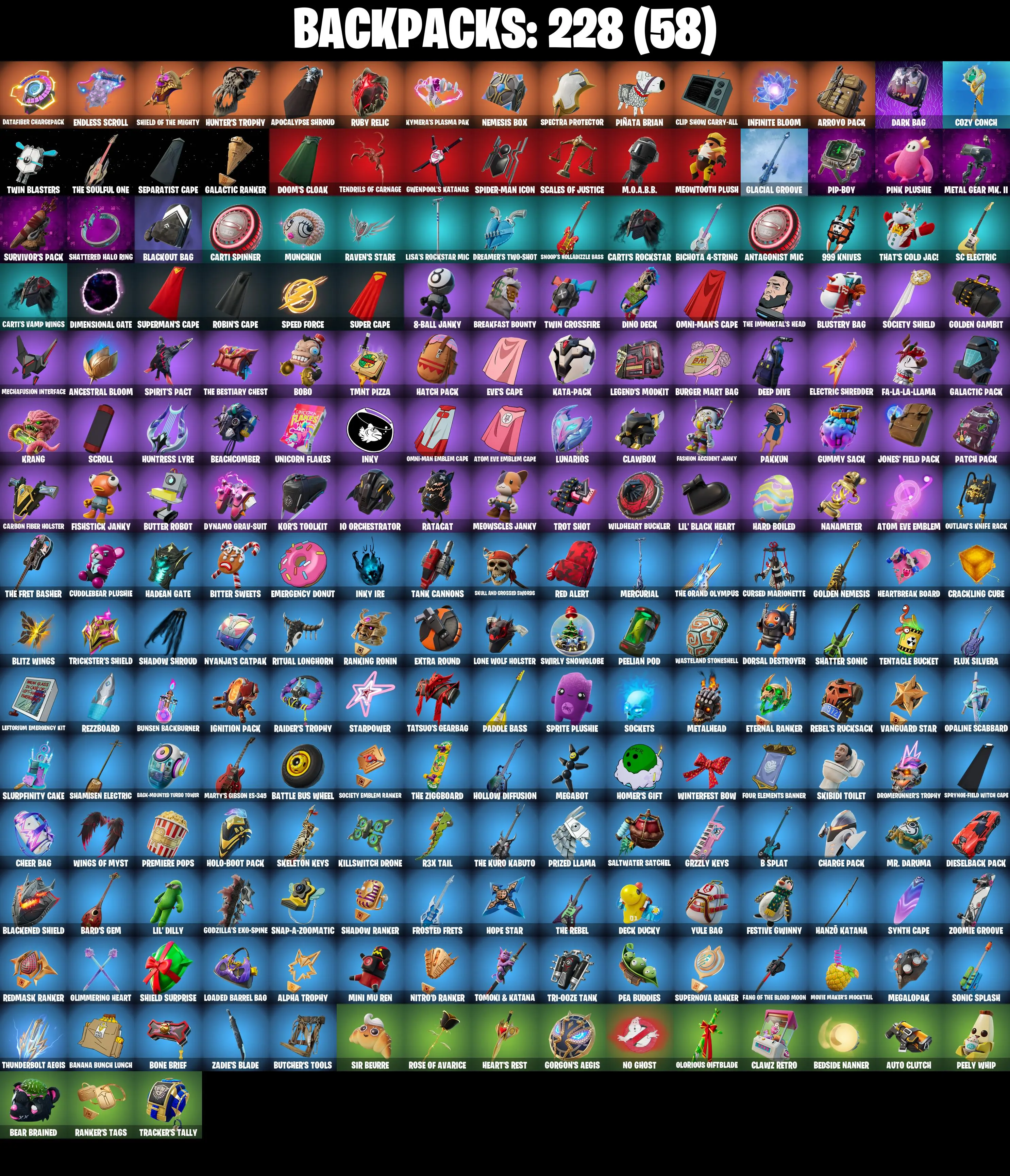 (PC/PSN/XBOX) 144 SKINS π« Renegade Raider β‘οΈ Naruto Uzumaki π Zeus β‘οΈ Ronin π Joltara β‘οΈ Kymera π Valeria β‘οΈ Menace π Raz | 300 V-Buck | PARENTAL CONTROLS β image 4