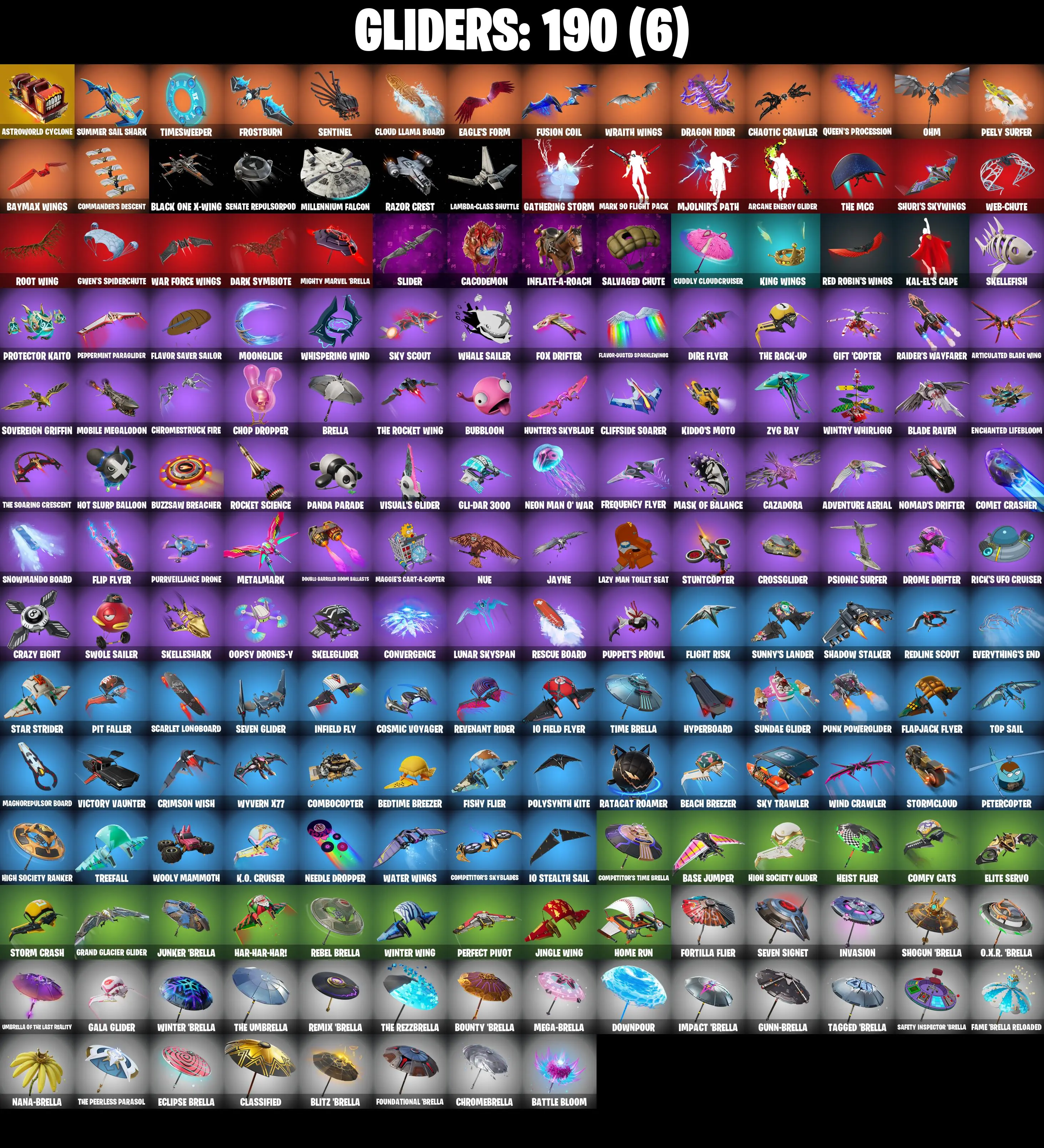 (PC/PSN/XBOX) 188 SKINS π« Backlash β‘οΈ Optimus Prime π Fusion β‘οΈ Snap π Twyn β‘οΈ Eternal Knight π Kado Thorne β‘οΈ Ronin π Malik β‘οΈ Fade | 900 V-Buck | PARENTAL CONTROLS β image 7