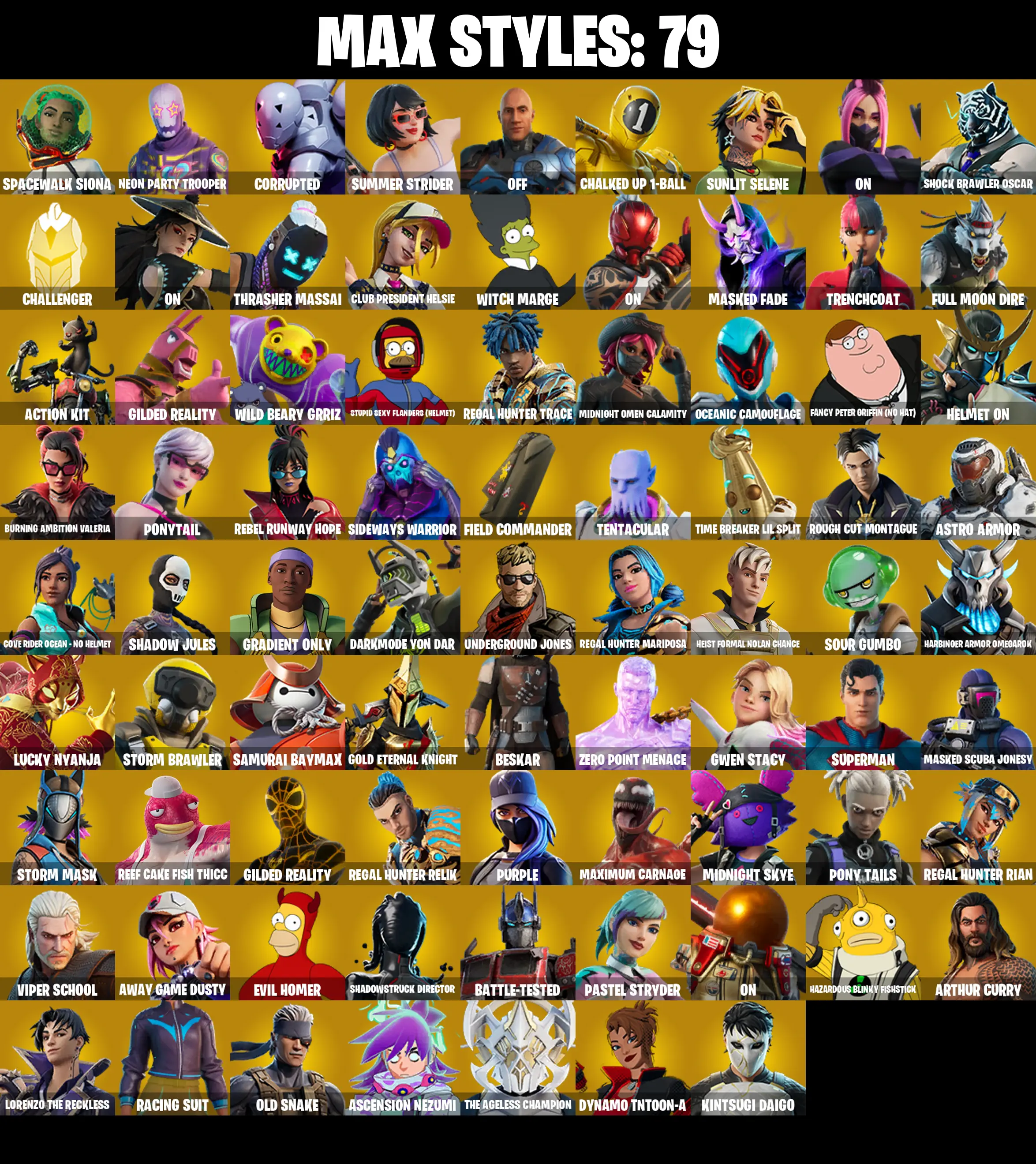 (PC/PSN/XBOX) 188 SKINS π« Backlash β‘οΈ Optimus Prime π Fusion β‘οΈ Snap π Twyn β‘οΈ Eternal Knight π Kado Thorne β‘οΈ Ronin π Malik β‘οΈ Fade | 900 V-Buck | PARENTAL CONTROLS β image 3