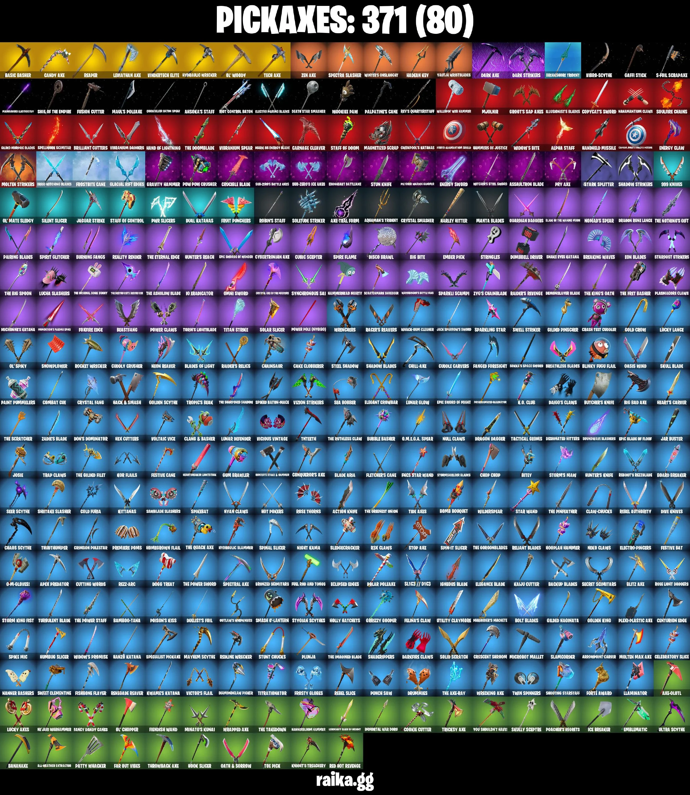 (PC) 400 VB) 401 SKINS π₯ Renegade Raider π₯ Master Chief (Matte Black) π₯ Gold Midas π₯ Major Glory π₯ Arcane Jinx π₯ Cloud Striker π₯ Tart Tycoo | PARENTAL CONTROLS β image 3