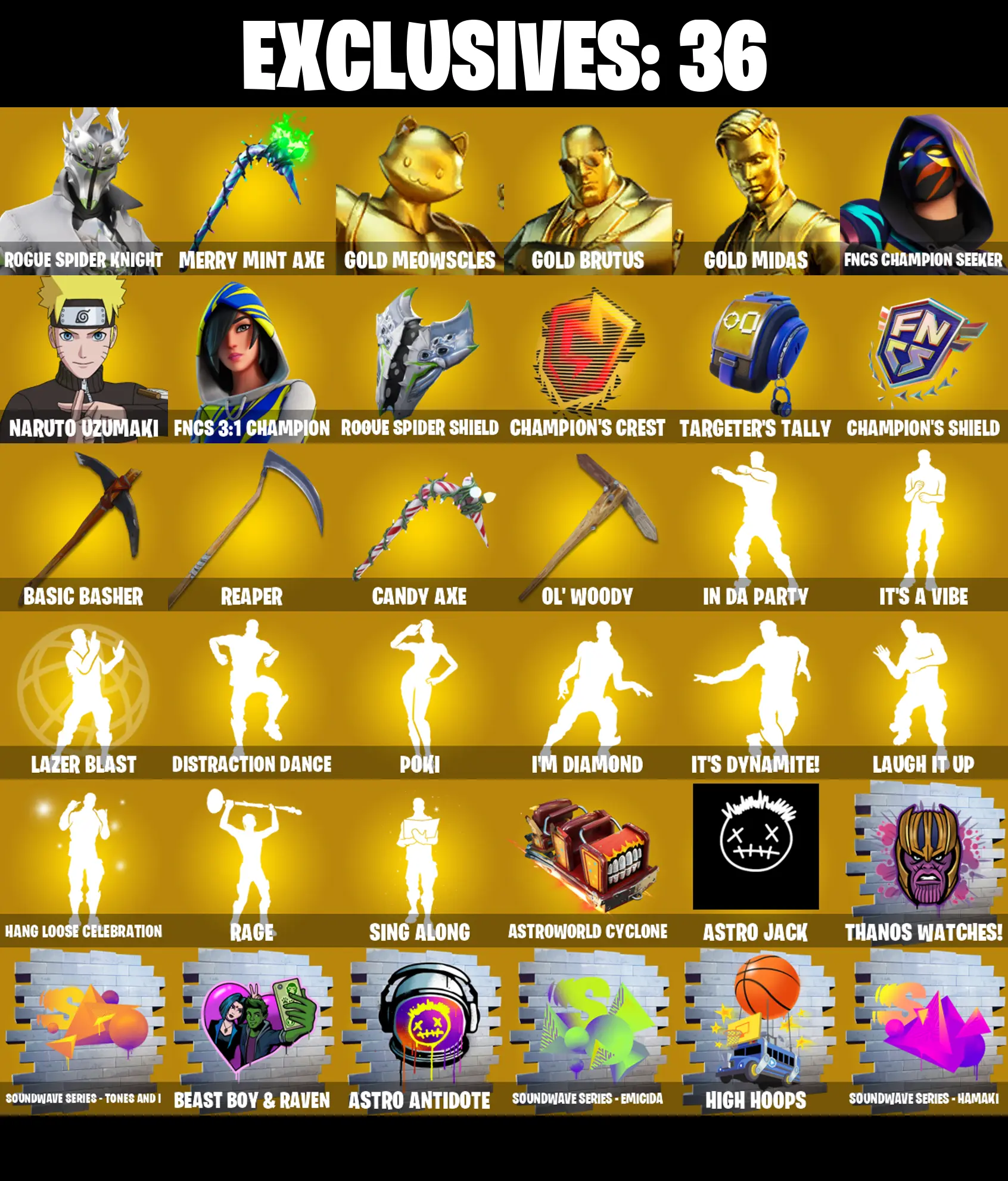 (PC/PSN) 373 SKINS π₯ Renegade Raider π₯ Aerial Assault Trooper π₯ Rogue Spider Knight π₯ Gold Meowscles π₯ Gold Brutus π₯ 2150 VB | PARENTAL CONTROLS β image 1