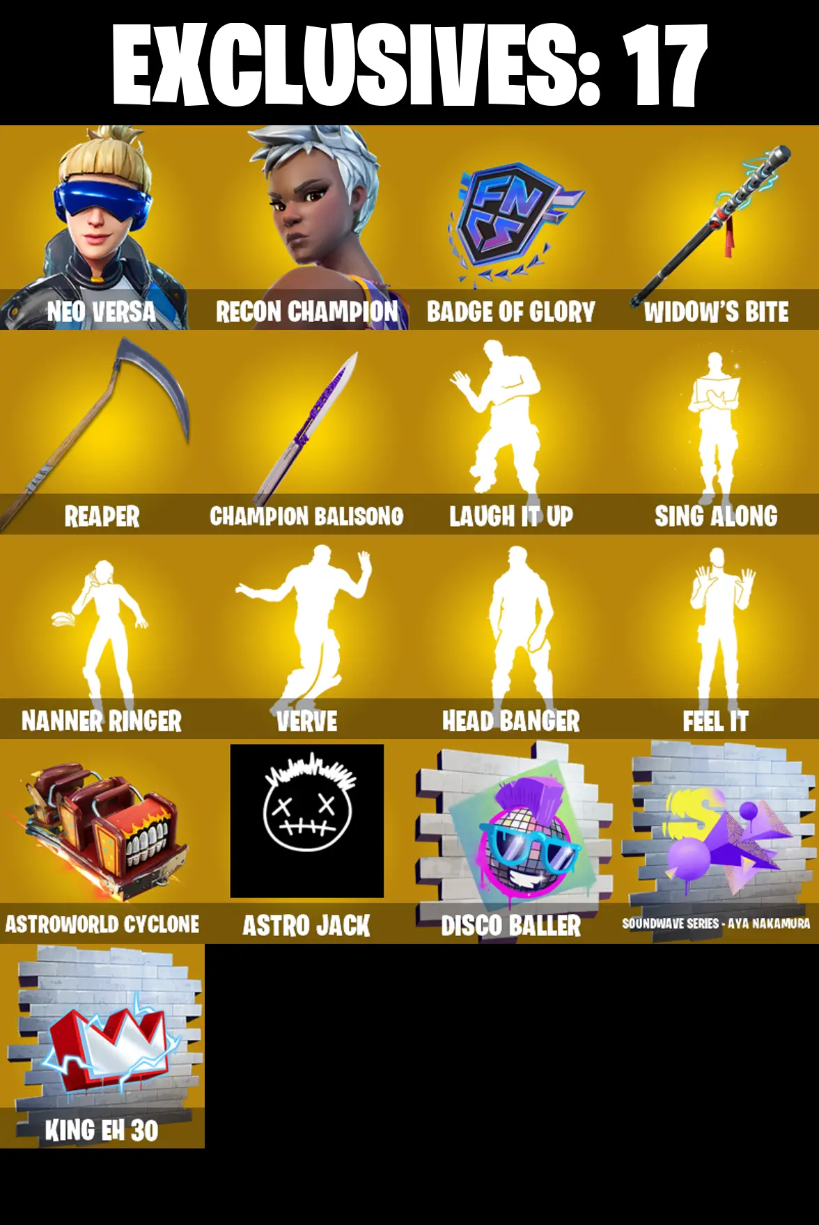 (PC) 244 SKINS π₯ Renegade Raider π₯ Neo Versa π₯ Recon Champion π₯ Gear Specialist Maya π₯ Era π₯ Son Goku π₯ Red Knight π₯ 900 V-Bucπ₯ PARENTAL CONTROLS β image 1