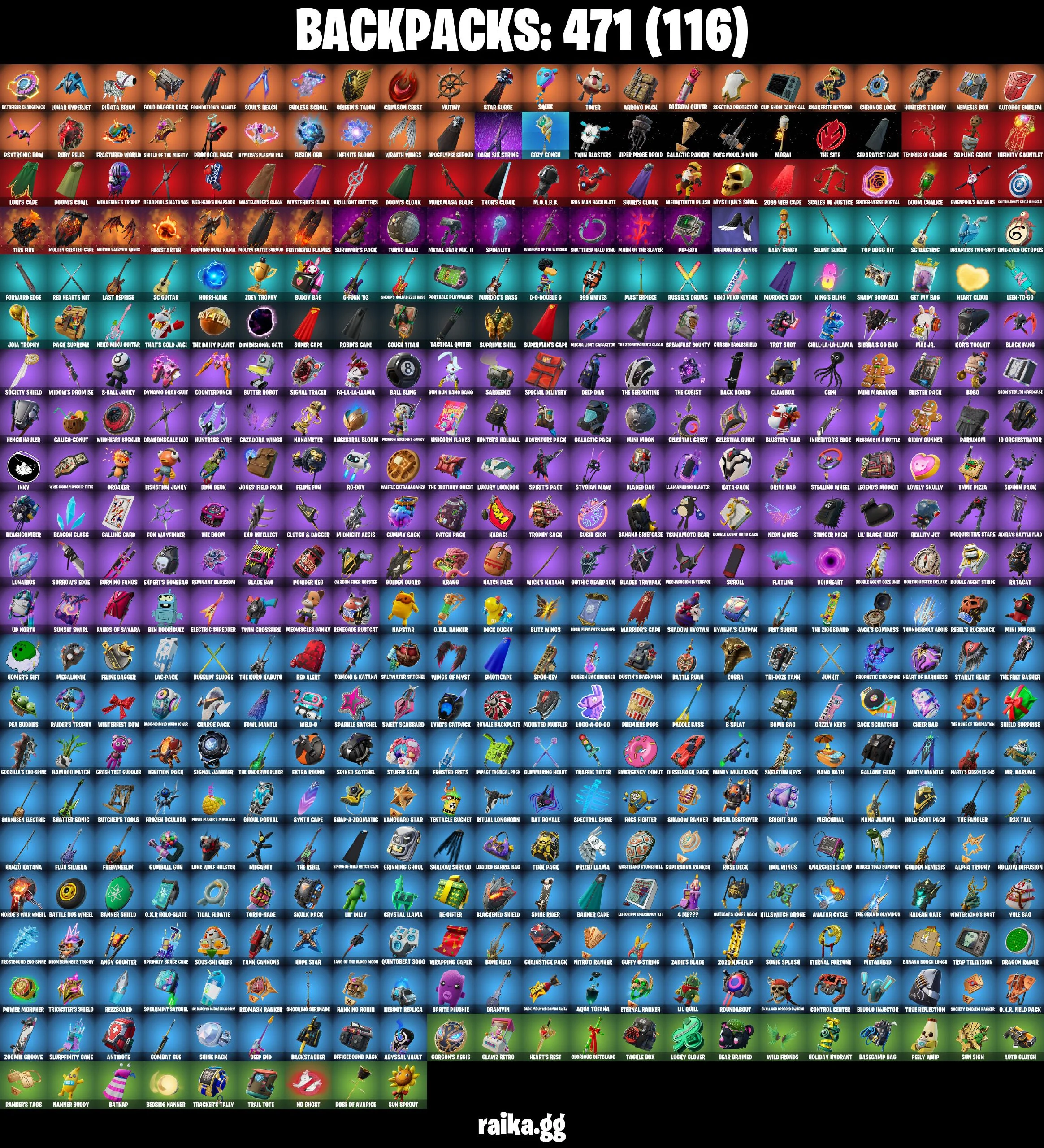 (PC/PSN) 300 VB) 408 SKINS π₯ Aerial Assault Trooper π₯ Gold Midas π₯ Gold Meowscles π₯ Gold Brutus π₯ FNCS Renegade π₯ Naruto Uzumaki π₯ Roni | PARENTAL CONTROLS β image 2