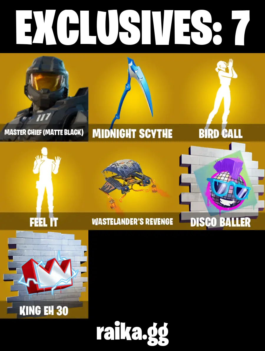 (PC/PSN) 800 VB) 162 SKINS π₯ Renegade Raider π₯ Master Chief (Matte Black) π₯ Zero π₯ Zeus π₯ Hades π₯ Ascendant Midas π₯ Joltara π₯ Spectra Knight PARENTAL CONTROLS β image 1