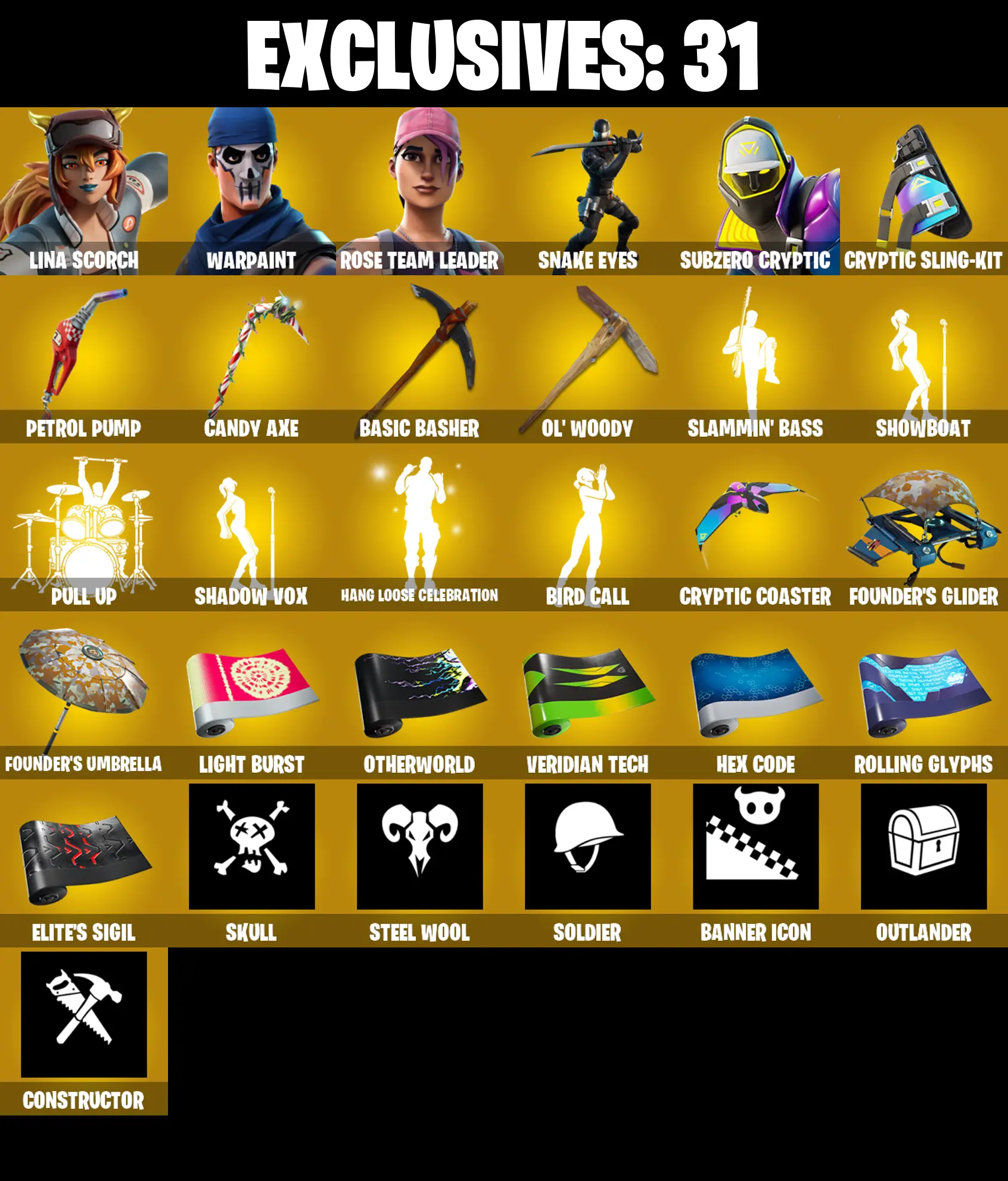 (PC/XBOX) OG STW π₯ 187 SKINS π₯ Lina Scorch π₯ Snake Eyes π₯ Subzero Cryptic π₯ Joey π₯ Peter Griffin π₯ Spectra Knight π₯ Kymera π₯ 1500 V-Buc PARENTAL CONTROLS β image 1