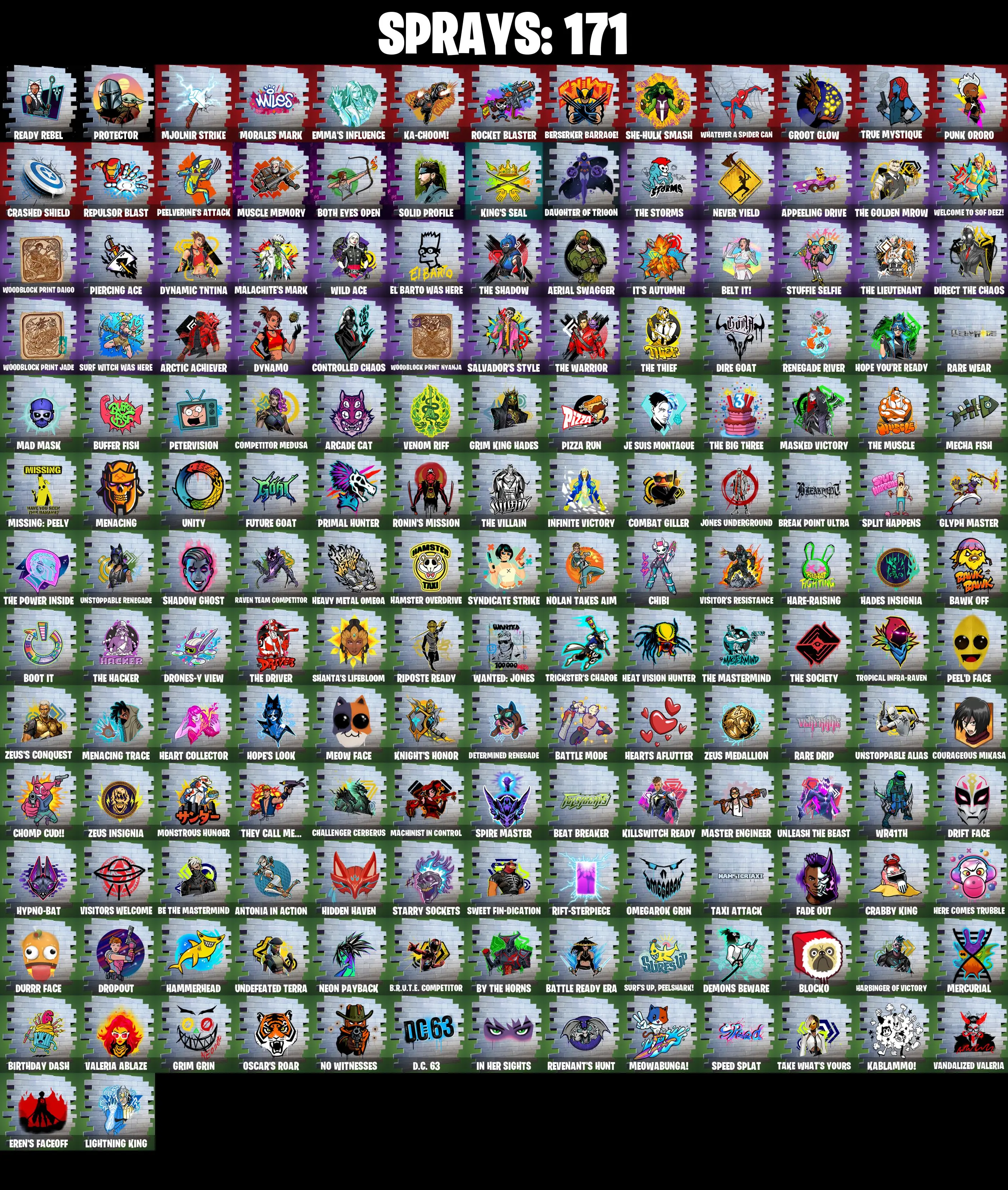 (PC/PSN) 213 SKINS π₯ Master Chief (Matte Black) π₯ Naruto Uzumaki π₯ Striker Specialist π₯ Mecha Cuddle Master π₯ Galaxy Scout π₯ 1000 V-Bucπ₯ PARENTAL CONTROLS β image 8