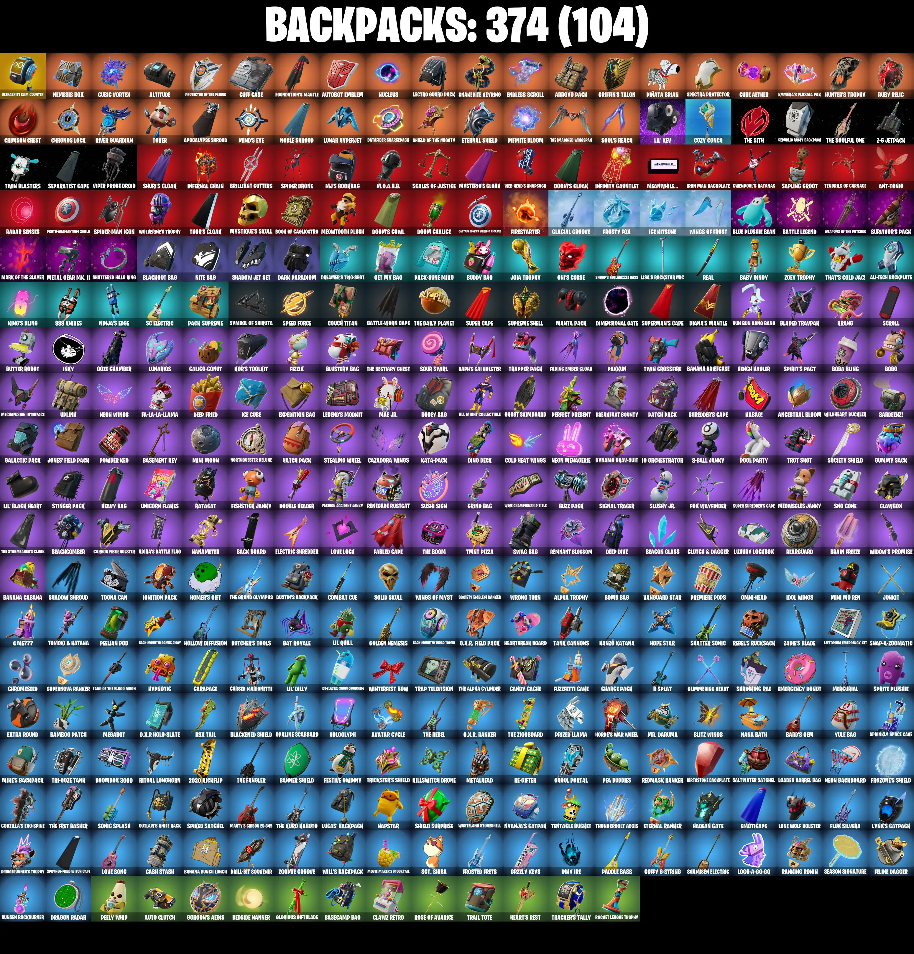 (PC/PSN) 304 SKINS / Renegade Raider π° Master Chief (Matte Black) π° Black Adam π° Naruto Uzumaki π° Eternal Knight π° Raz π° Torin π° 0 V-Buck PARENTAL CONTROL β image 4