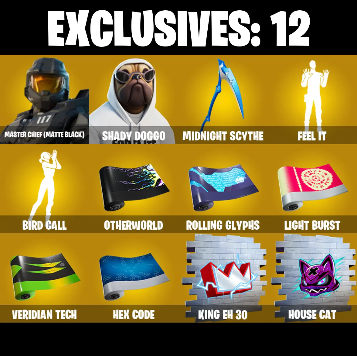 (PC/PSN/XBOX) 329 SKINS π Renegade Raider π Master Chief (Matte Black) π Shady Doggo π John Wick π Era π Ascendant Midas π 1000 V-Buck PARENTAL CONTROL β image 1