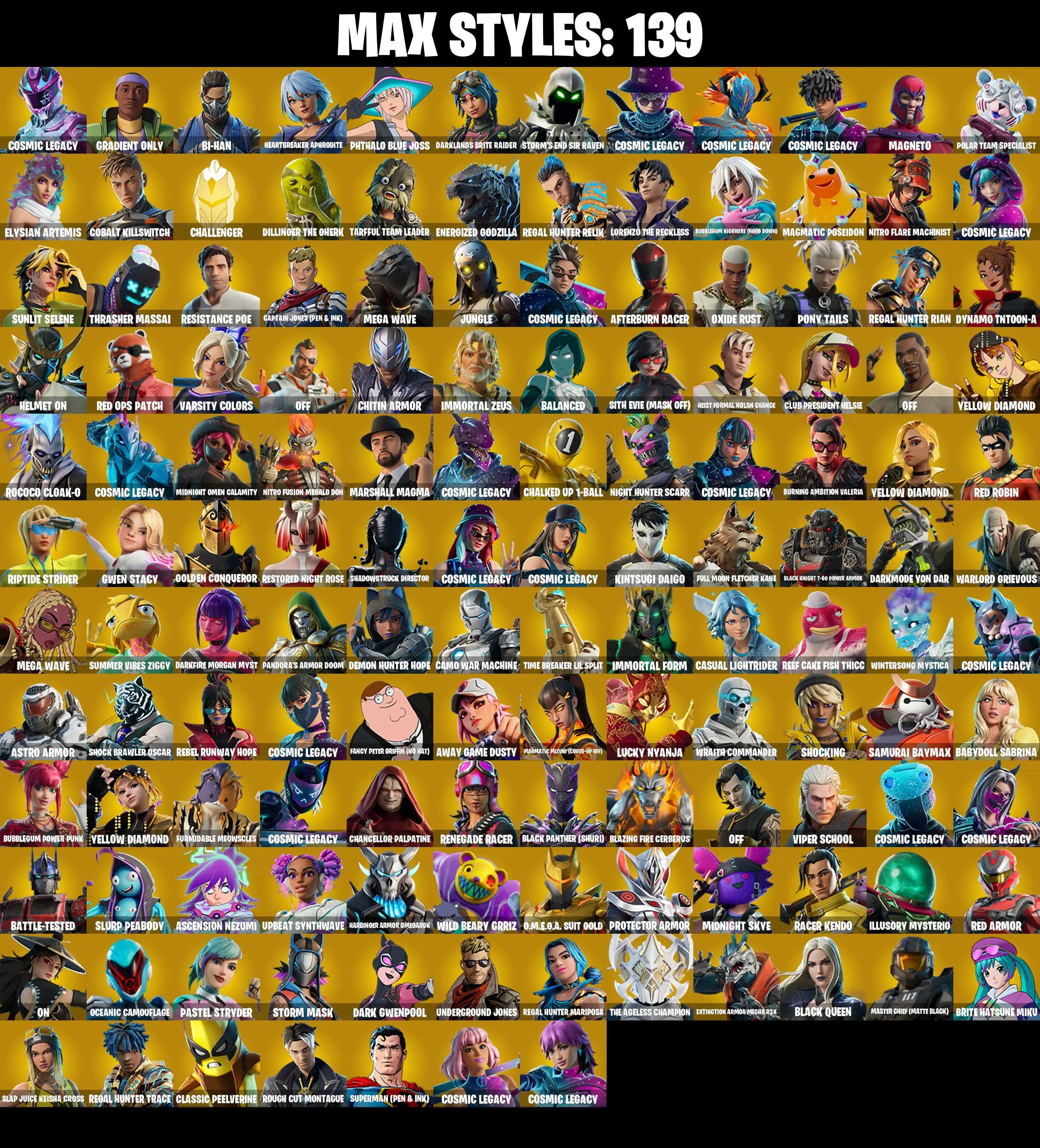 (PC/PSN/XBOX) 329 SKINS π Renegade Raider π Master Chief (Matte Black) π Shady Doggo π John Wick π Era π Ascendant Midas π 1000 V-Buck PARENTAL CONTROL β image 3