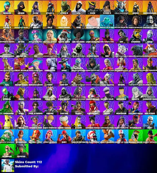 [PC/PSN/XBOX] 112 Skins | Wonder | IKONIK | Glow | FULL ACCESS