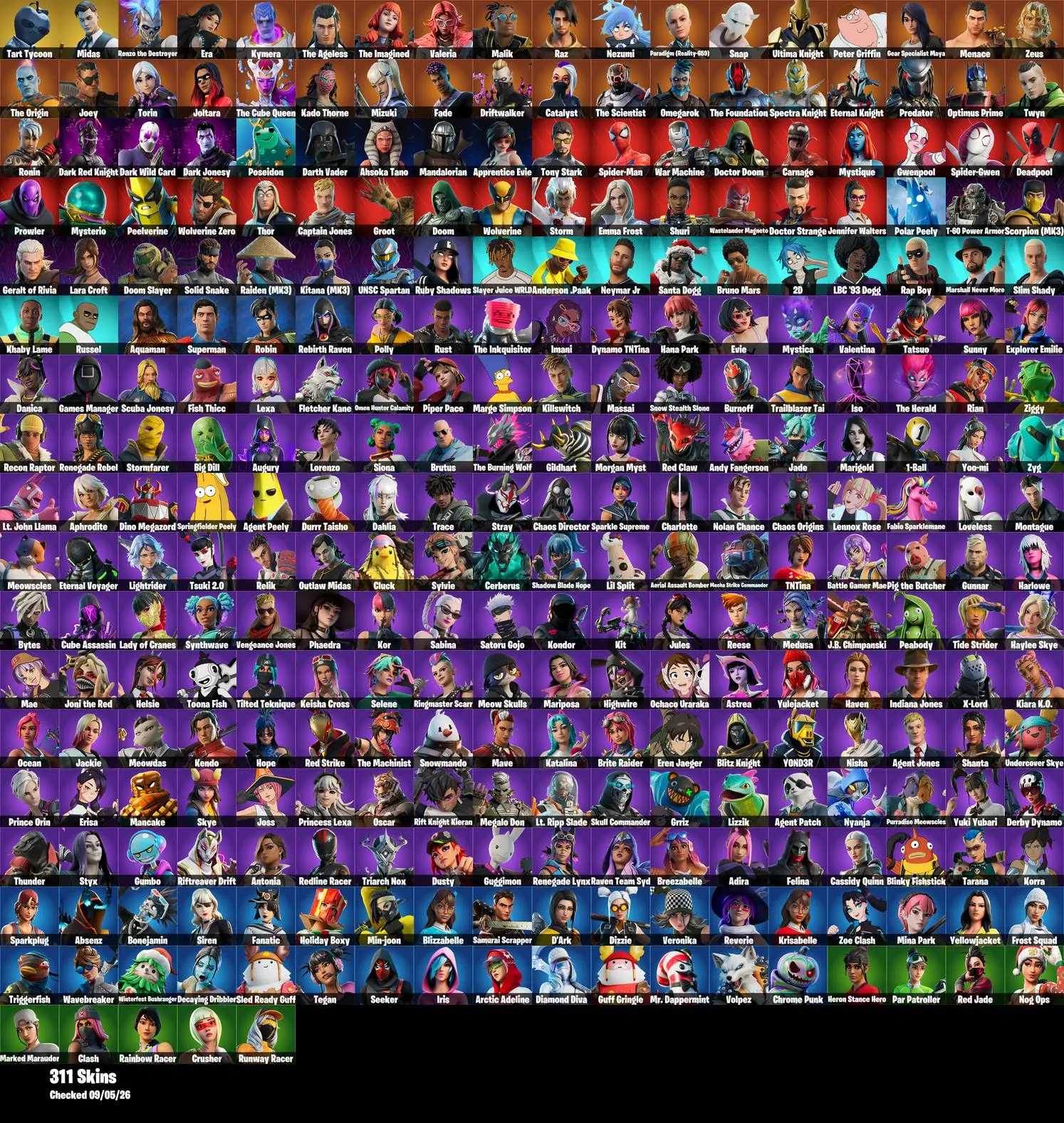 #HF289 [PC] | 311 Skins | Tart Tycoon | Midas | Victory Crest | Shooting Starstaff | The Dish-stroyer | Dazzle Daggers | It's Complicated | 100 VB