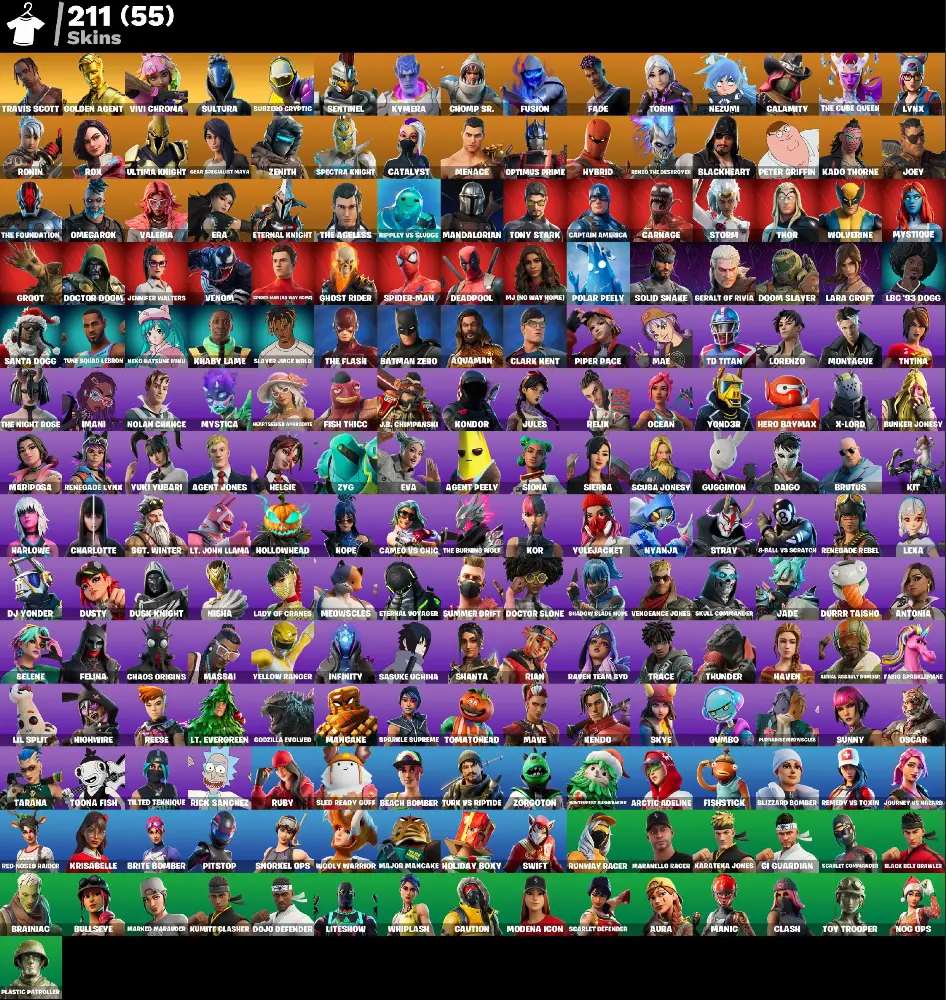 • OG TRAVIS SCOTT + FULL GOLD MIDAS 👑 211 SKINS | PC ACCOUNT — screenshot 2
