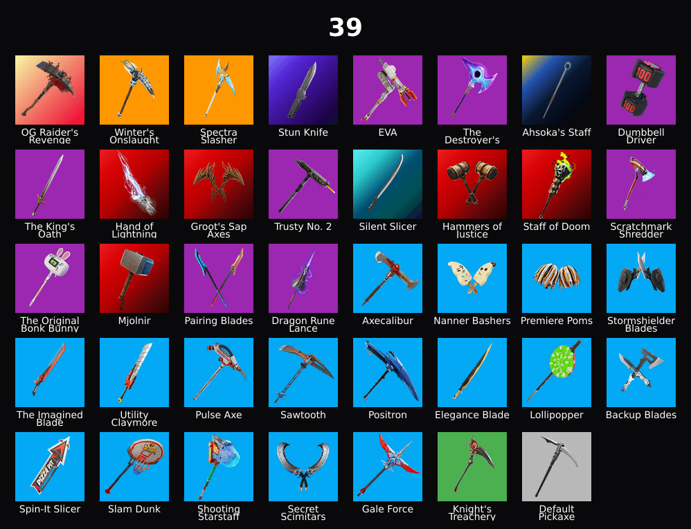 PC,PSN,XBOX 37 SKINS FA ⸱ OG RAIDER'S REVENGE ⸱ REAPER ⸱ BLUE SQUIRE ⸱ DOOM,GROOT,WOLVERINE ⸱ TAKE THE L ⸱ MAKO RK2799 — image 2