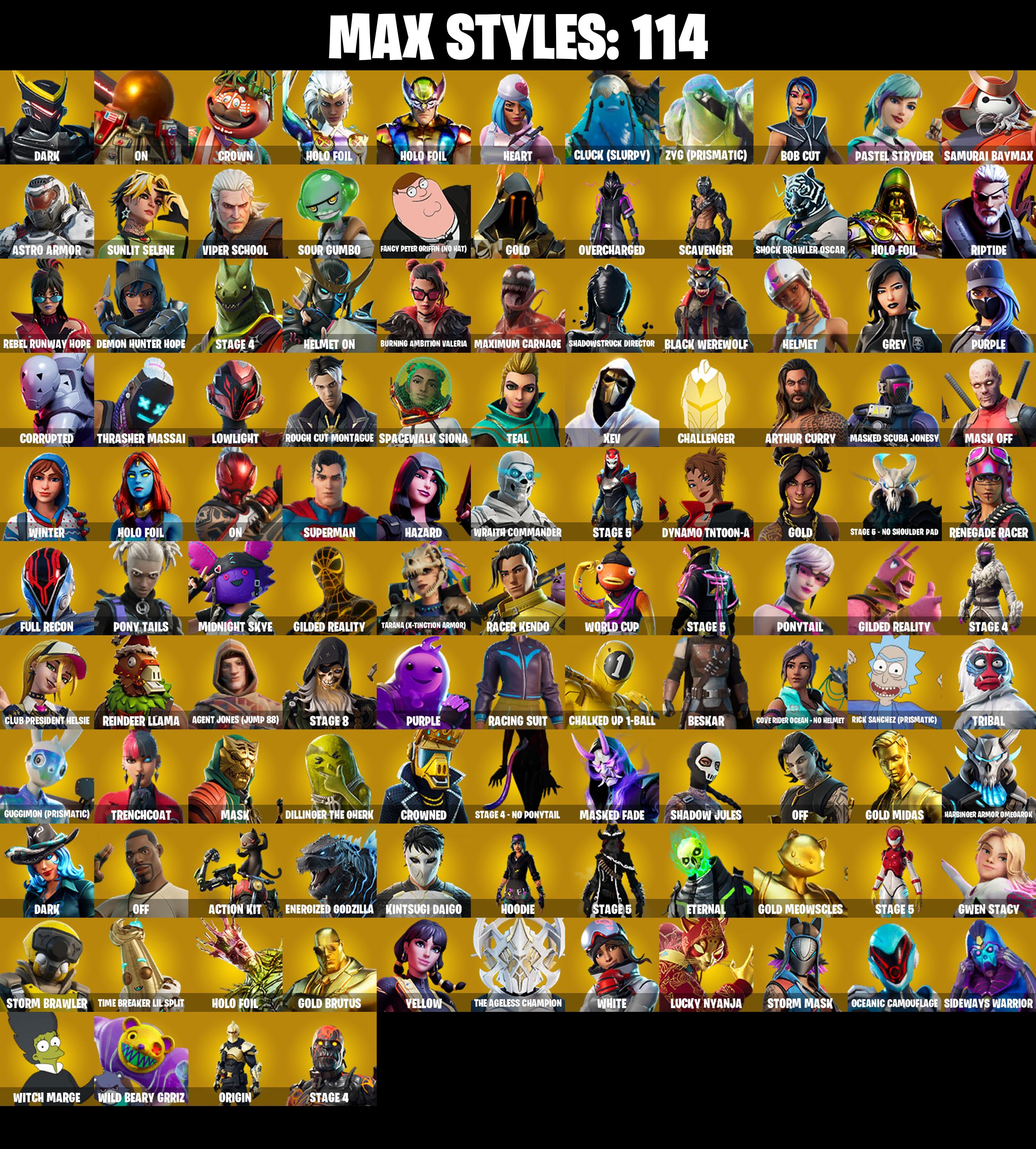 OG STW ✨ 349 SKINS ✨ Renegade Raider ✨ Astro Jack ✨ WORLD CUP ✨ Gold Midas ✨ Gold Meowscles ✨ Gold Brutus ✨ Sultura ✨ Carbon Commando ✨ 600 VB (PC/PSN/XBOX) — image 3