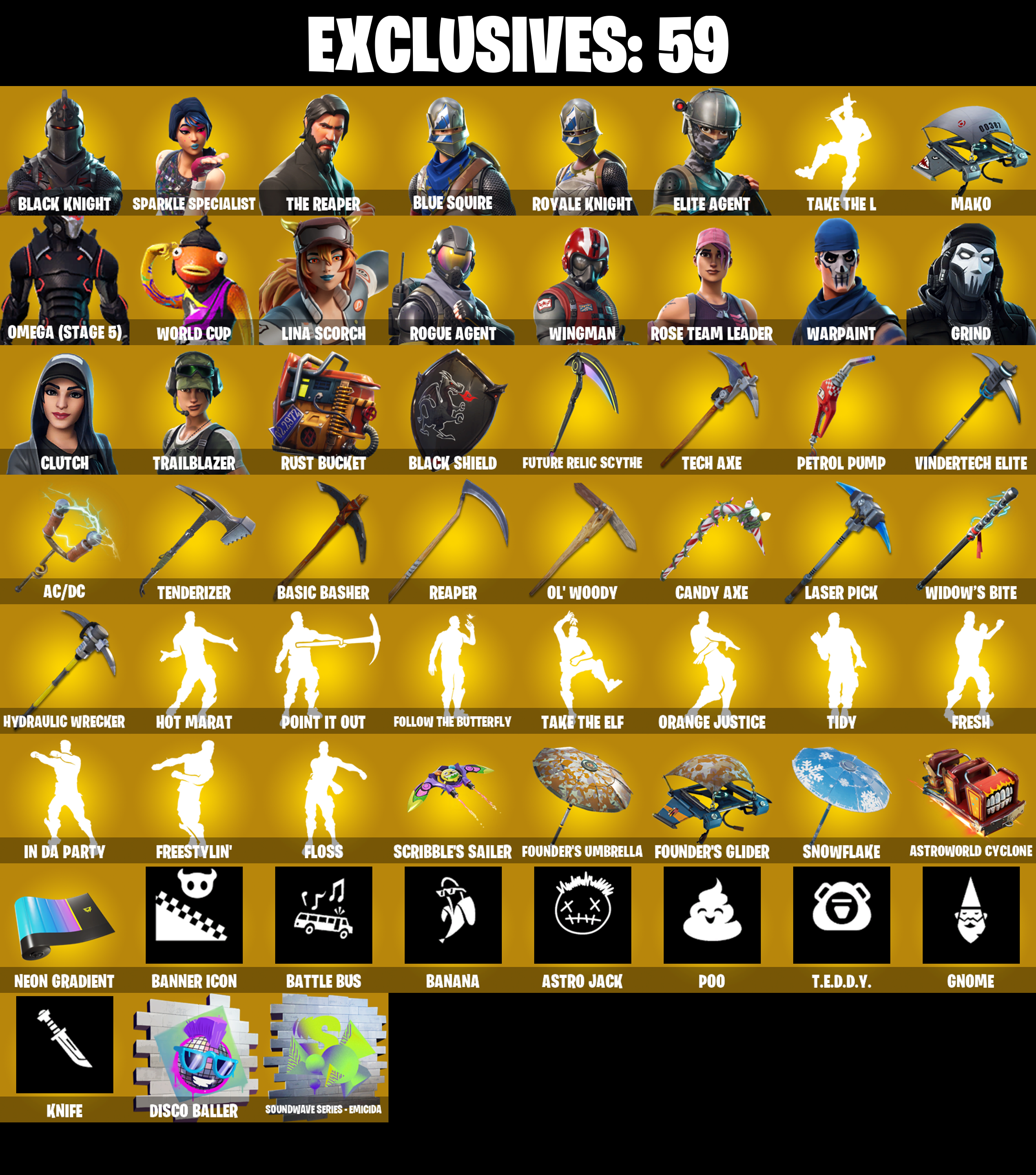 OG STW ✨ 219 SKINS ✨ Black Knight ✨ Sparkle Specialist ✨ The Reaper ✨ Blue Squire ✨ Royale Knight ✨ Elite Agent ✨ 600 VB (PC/PSN/XBOX) — image 1