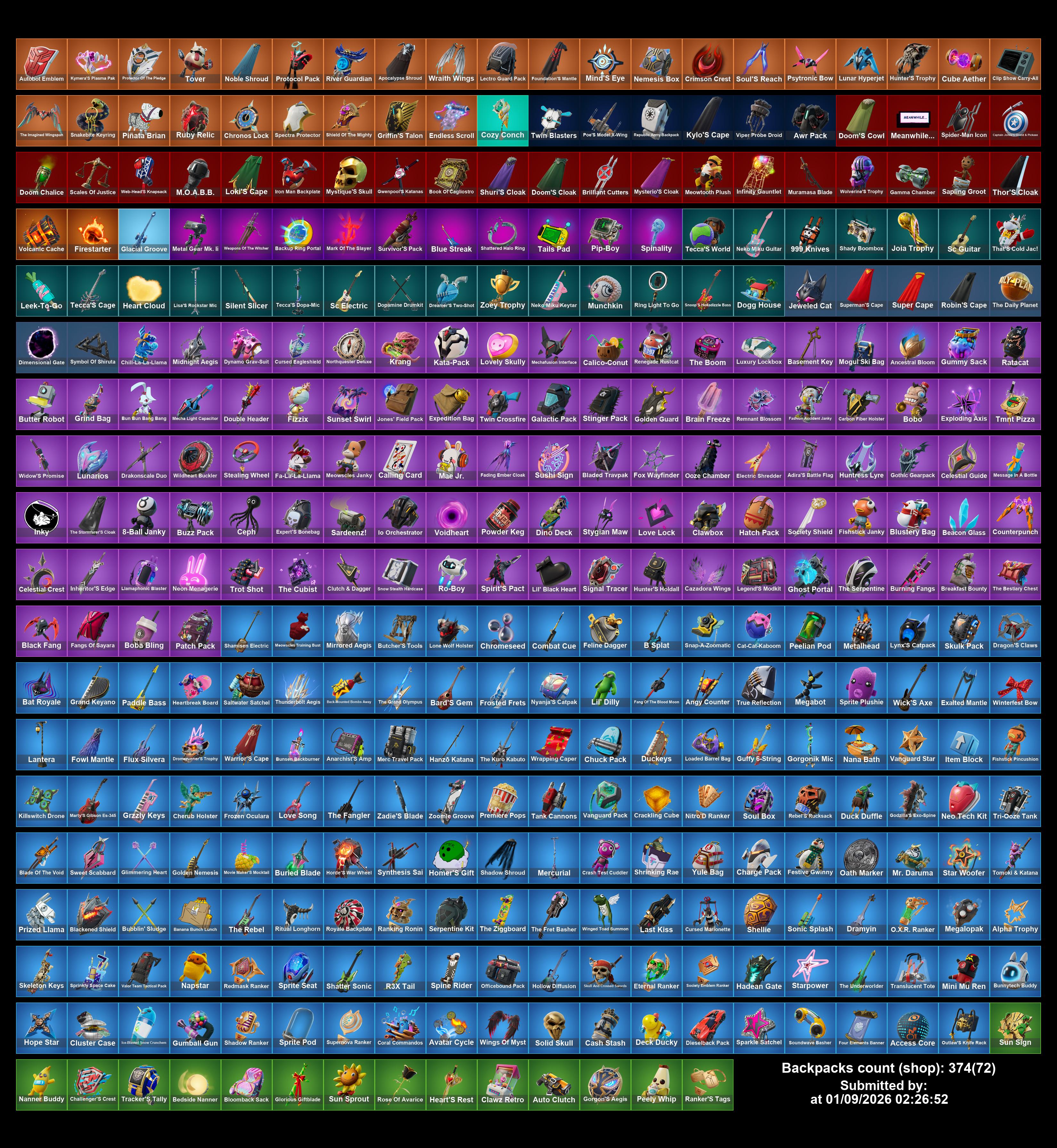 #SM7252[PC/XBOX] 286 skins | Renegade Raider | Black Adam | Kymera | Renzo the Destroyer | Paradigm (Reality-659) | Spectra Knight | Malik | The Foundation | Twyn | Joey