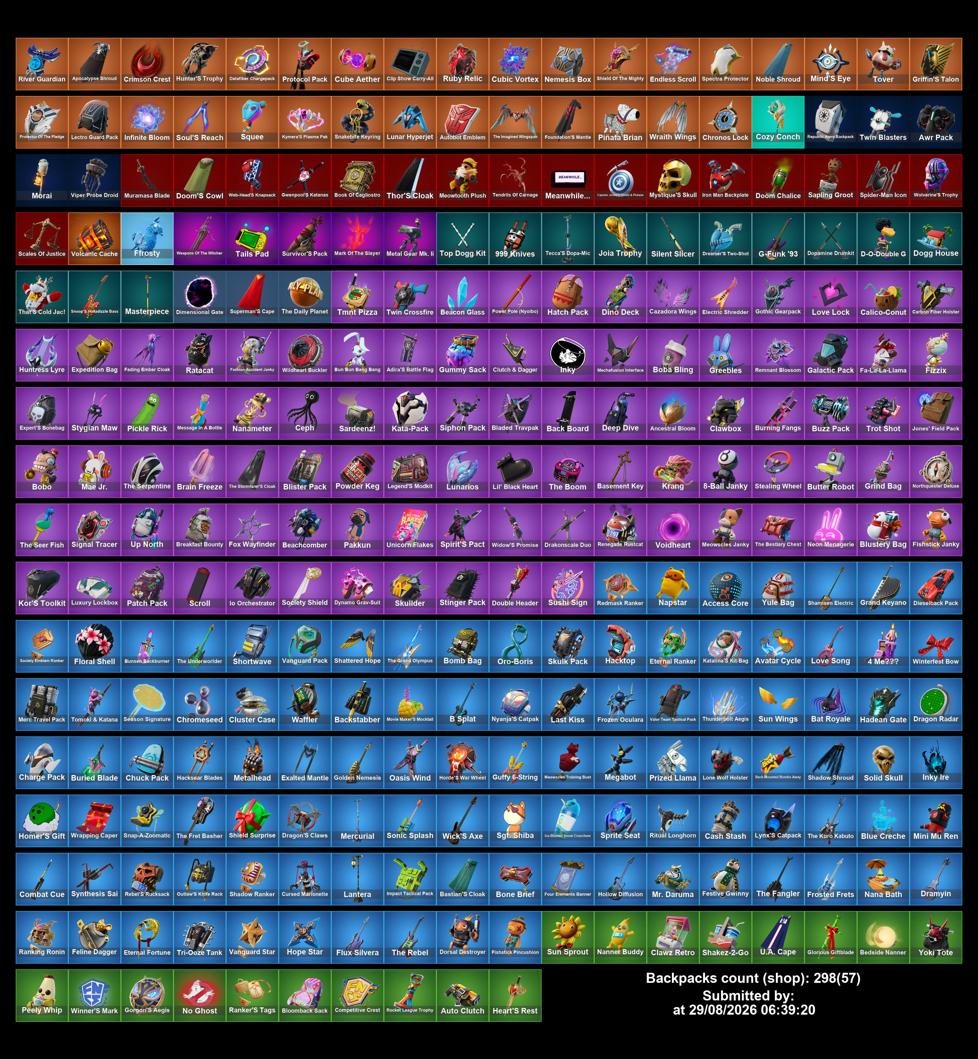 #SM7199[PC/PSN/XBOX] 205 skins | Renegade Raider | Naruto Uzumaki | Joey | Menace | Ronin | Era | The Foundation | Optimus Prime | Hades | Raz | Paradigm (Reality-659) | Malik