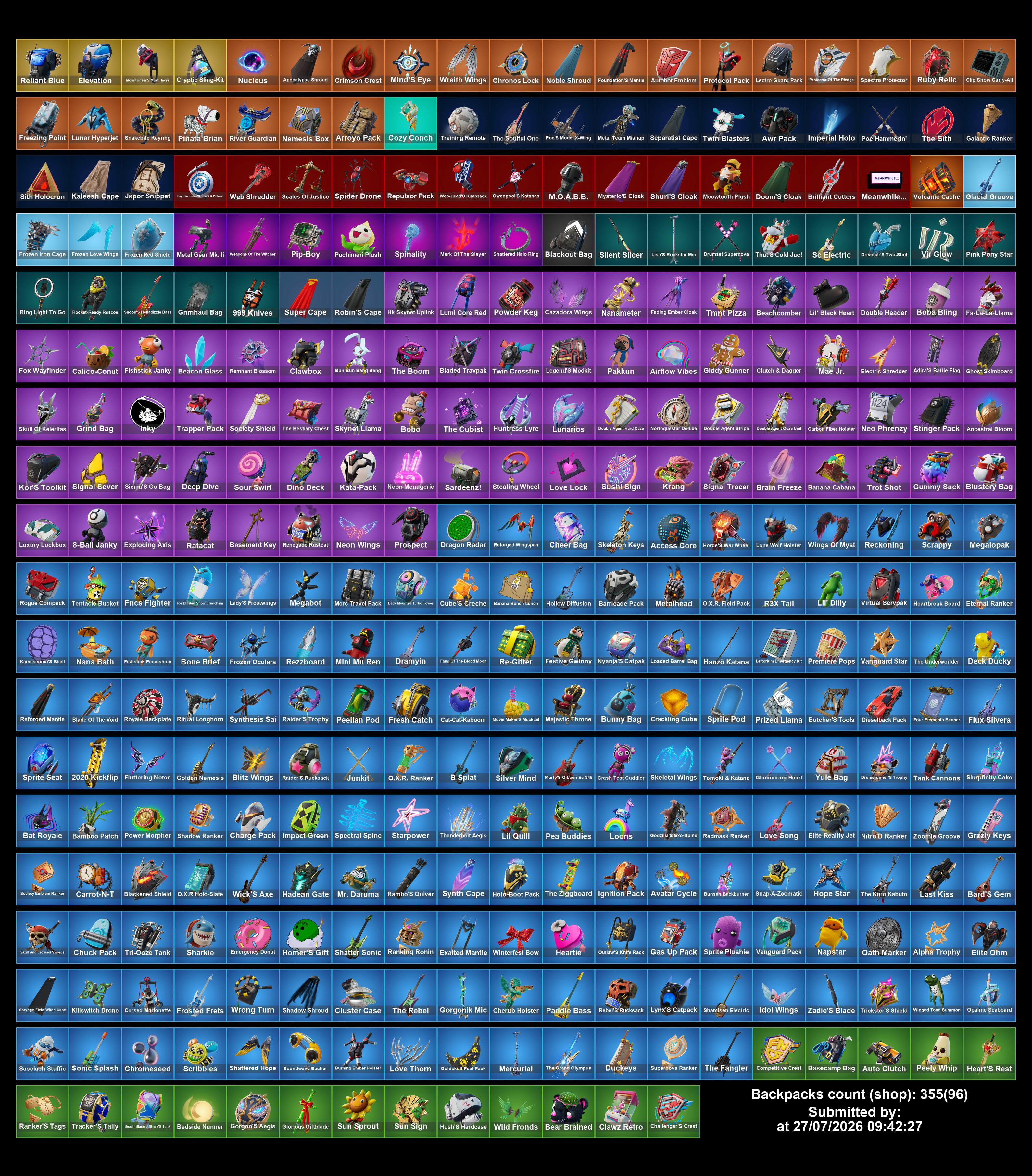 #SM6602[PC/PSN/XBOX] 271 skins | Renegade Raider | Aerial Assault Trooper | Neo Versa | Fixer | Trilogy | Vivi Chroma | Sultura | Cloud Striker | Lina Scorch | Subzero Cryptic