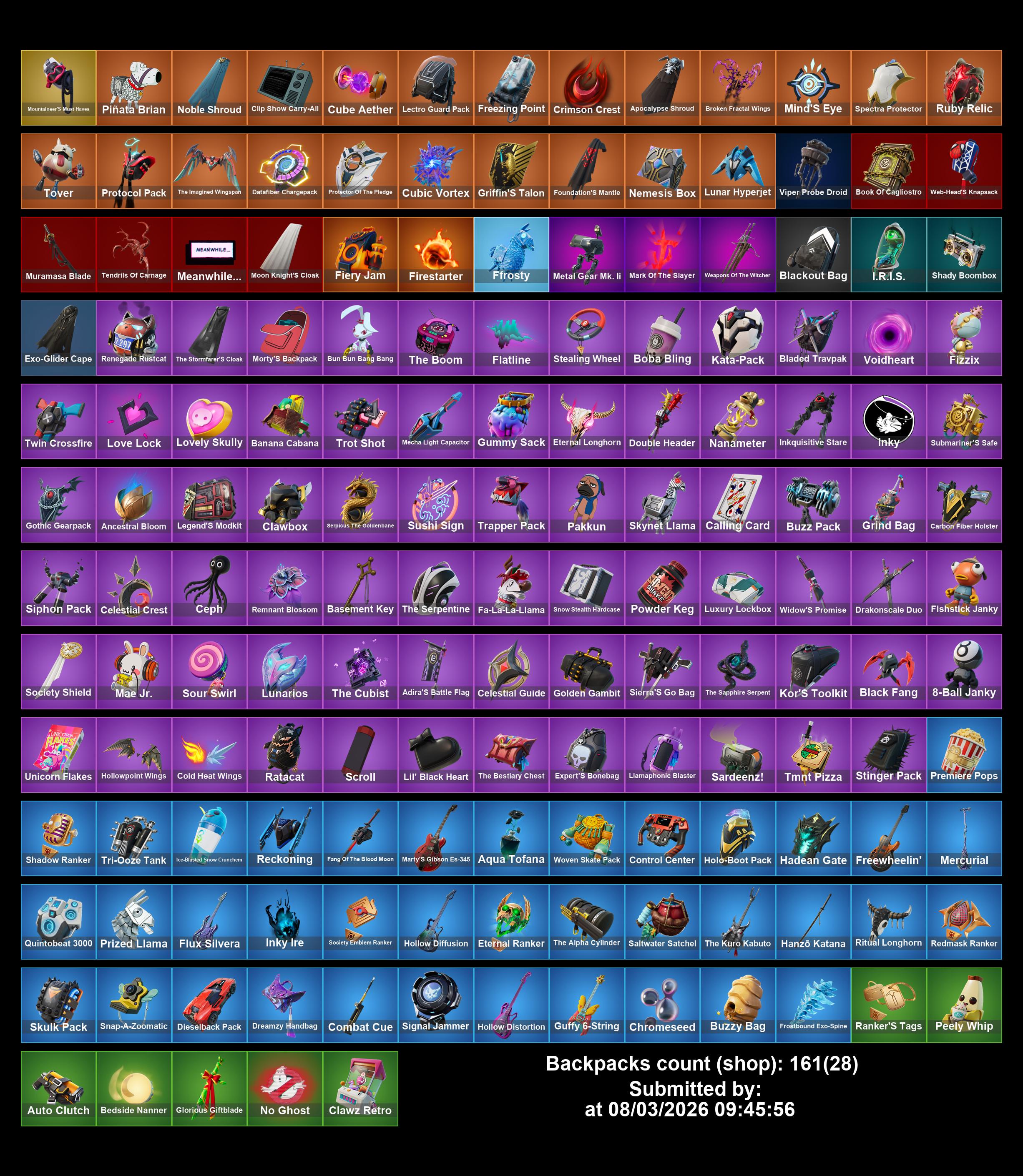 [PC/PSN/XBOX] 154 SKINS | NARUTO UZUMAKI | Kakashi Hatake | FIXER | SULTURA | OMEGAROK | PETER GRIFFIN | RONIN | TWYN | VALERIA | THE FOUNDATION | THE IMAGINED | MALIK | SNAP | Spider-Man | Geralt Of Rivia | 2050 VB