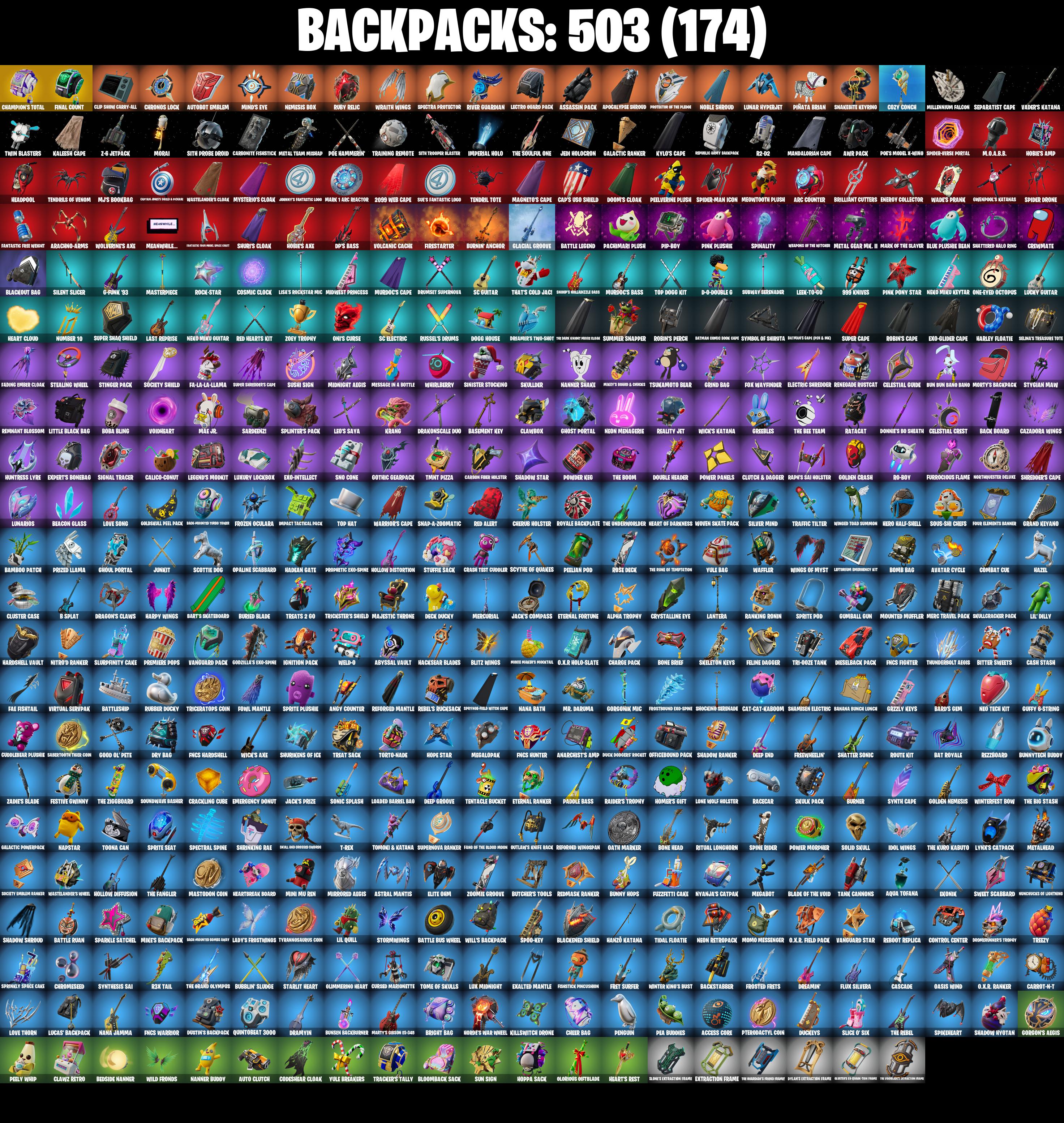 (PC/PSN/XBOX) 412 SKINS π Renegade Raider π Aerial Assault Trooper π Master Chief (Matte Black) π Black Adam π Championship Jonesy π Spectra Knight π 0 V-Buck PARENTAL CONTROL β image 7