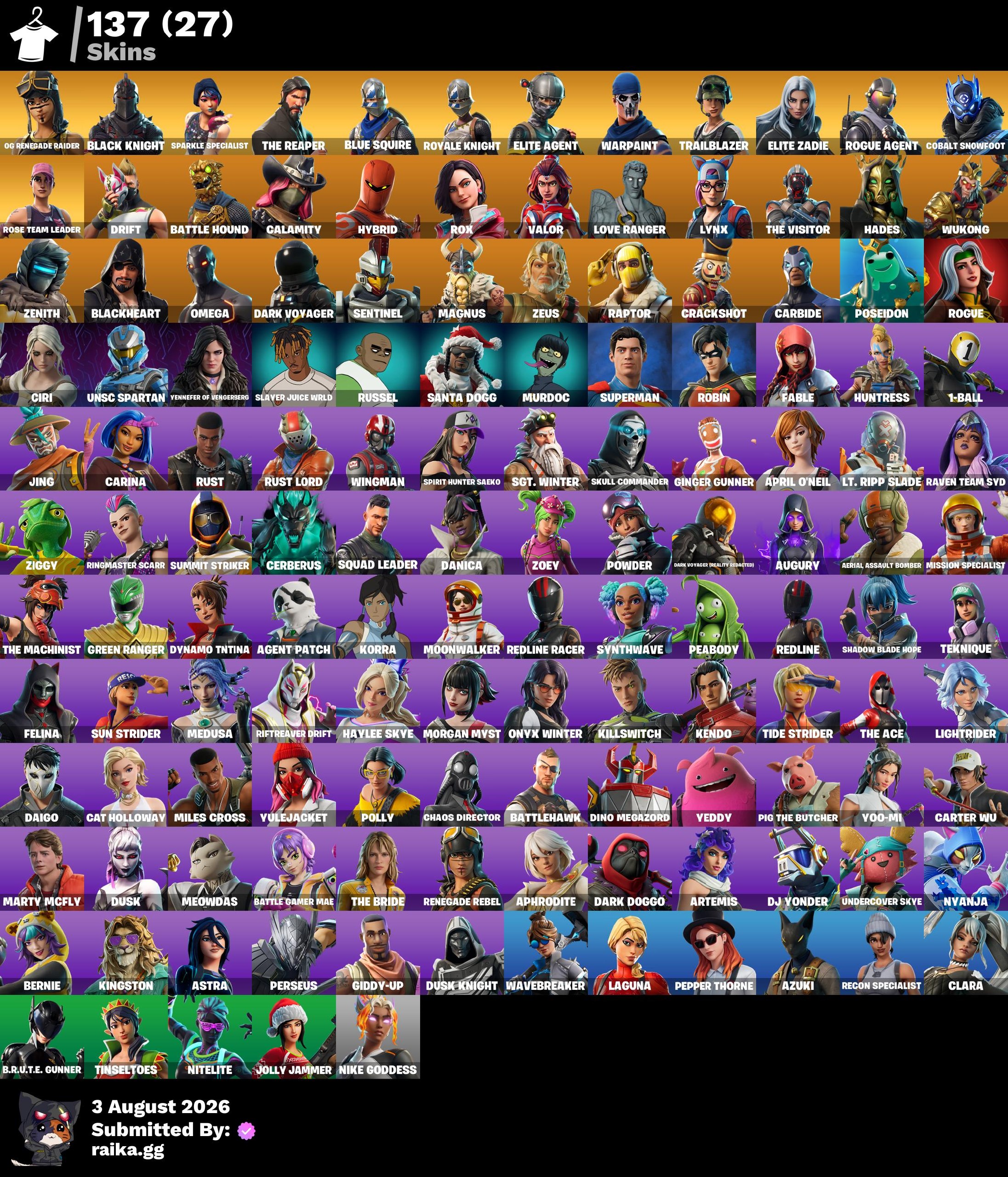 OG DEAL π PC/PSN/XBOX π₯ 137 skins | OG STW | OG Renegade Raider | Black Knight | Sparkle Specialist | The Reaper | Blue Squire | Royale Knight | Elite Agent | Trailblazer | Elite Zadie | Rogue Agent | 100 VB β image 2