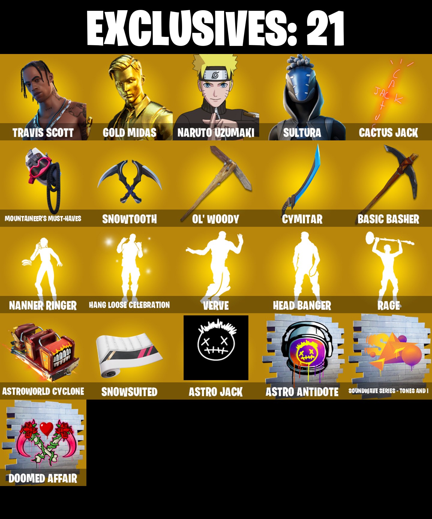 (PC/PSN/XBOX) 292 SKINS ⚡️ Travis Scott ⚡️ Gold Midas ⚡️ Sultura ⚡️ Naruto Uzumaki ⚡️ The Imagined ⚡️ Joey ⚡️ Sorana ⚡️ Valeria ⚡️ Twyn ⚡️ Era ⚡️ 1150 V-Bucks — image 2