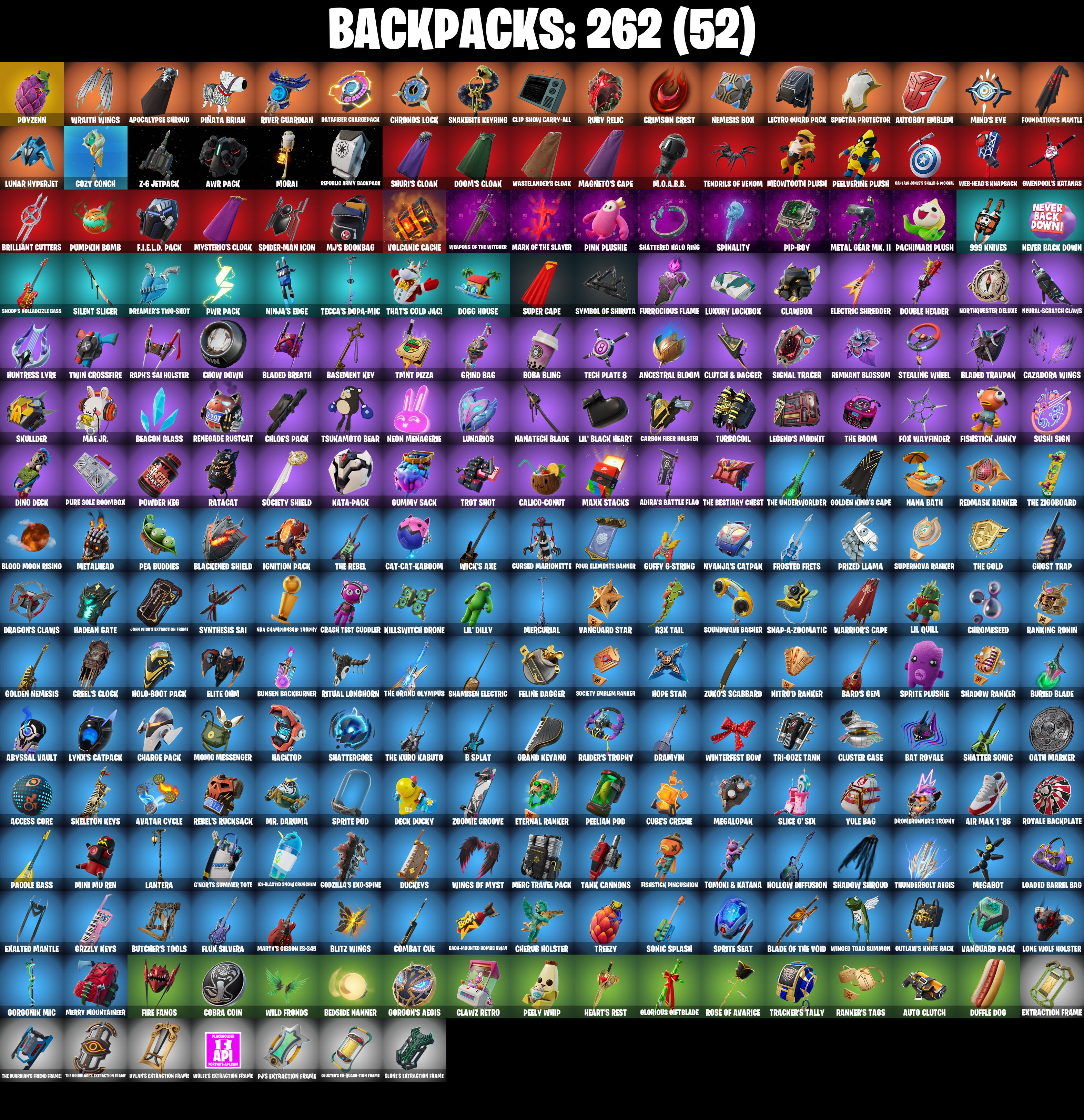 (PC/PSN/XBOX) 162 SKINS π Black Adam π Peter Griffin π Hades π Ronin π Omegarok π Mizuki π Optimus Prime π Kado Thorne π 0 V-Buck PARENTAL CONTROL β image 4