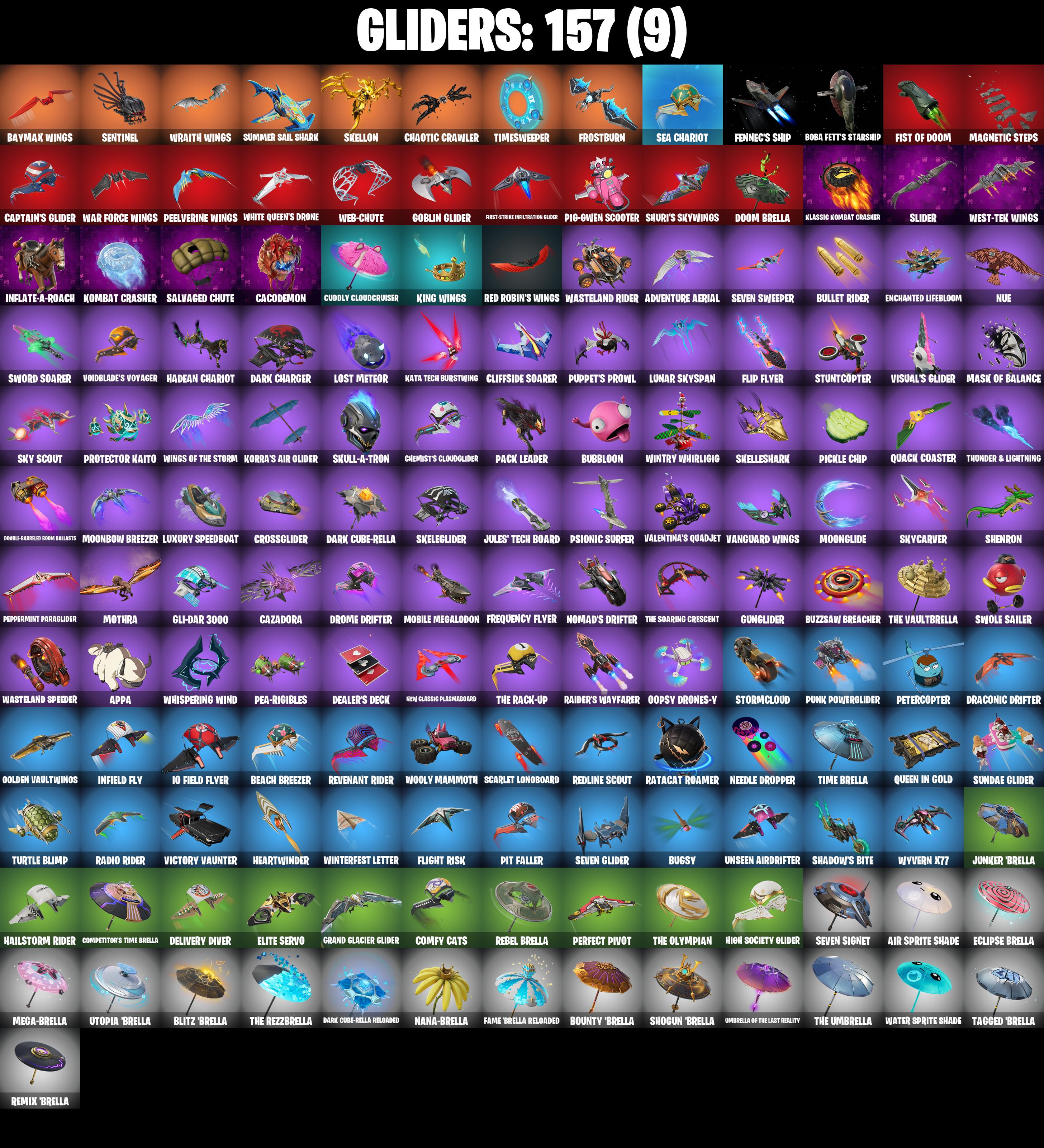(PC/PSN/XBOX) 162 SKINS π Black Adam π Peter Griffin π Hades π Ronin π Omegarok π Mizuki π Optimus Prime π Kado Thorne π 0 V-Buck PARENTAL CONTROL β image 7