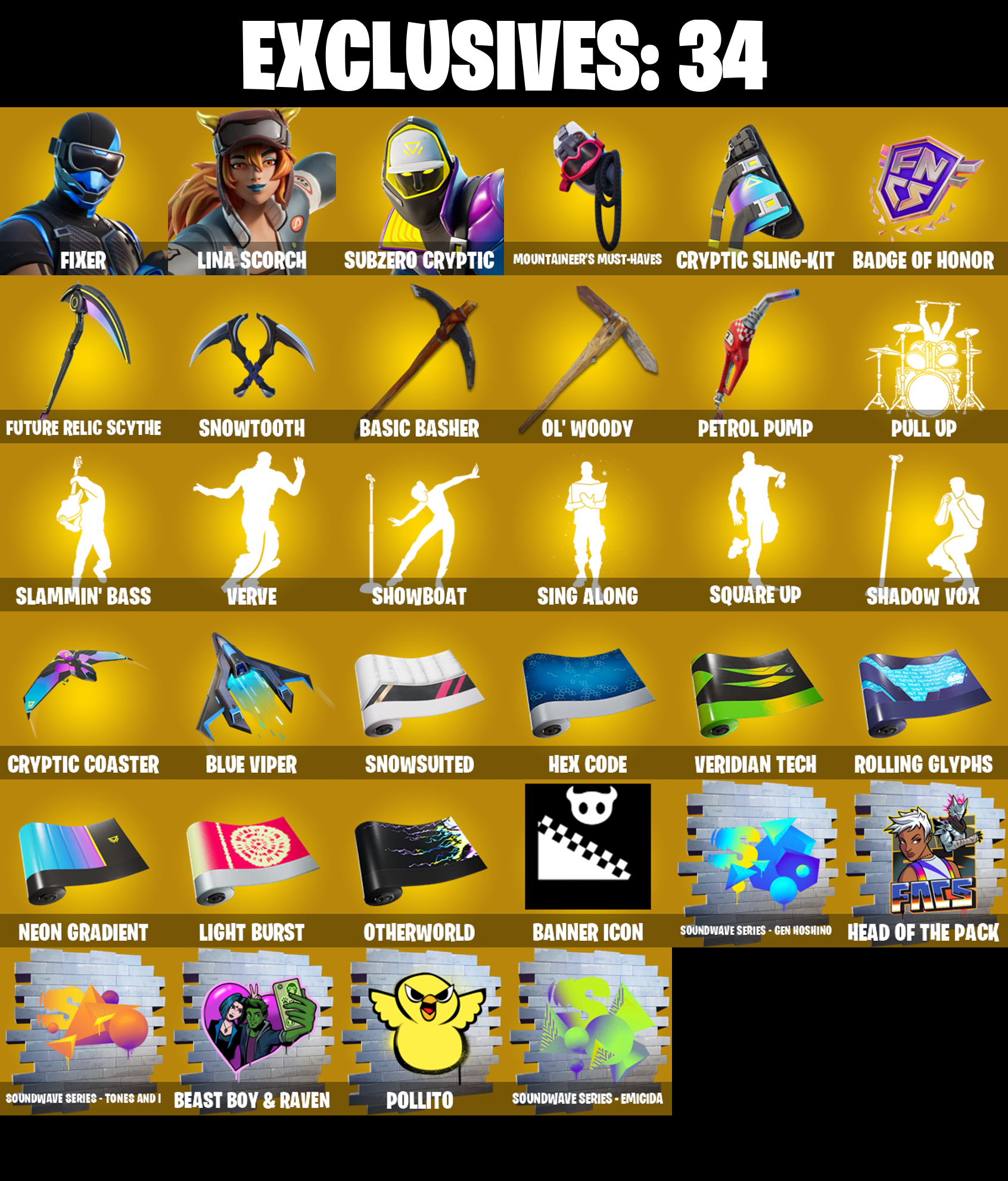 (PC/PSN/XBOX) 231 SKINS π Fixer π Lina Scorch π Subzero Cryptic π Hades π Valeria π Son Goku π Malik π Optimus Prime π 0 V-Buck PARENTAL CONTROL β image 1