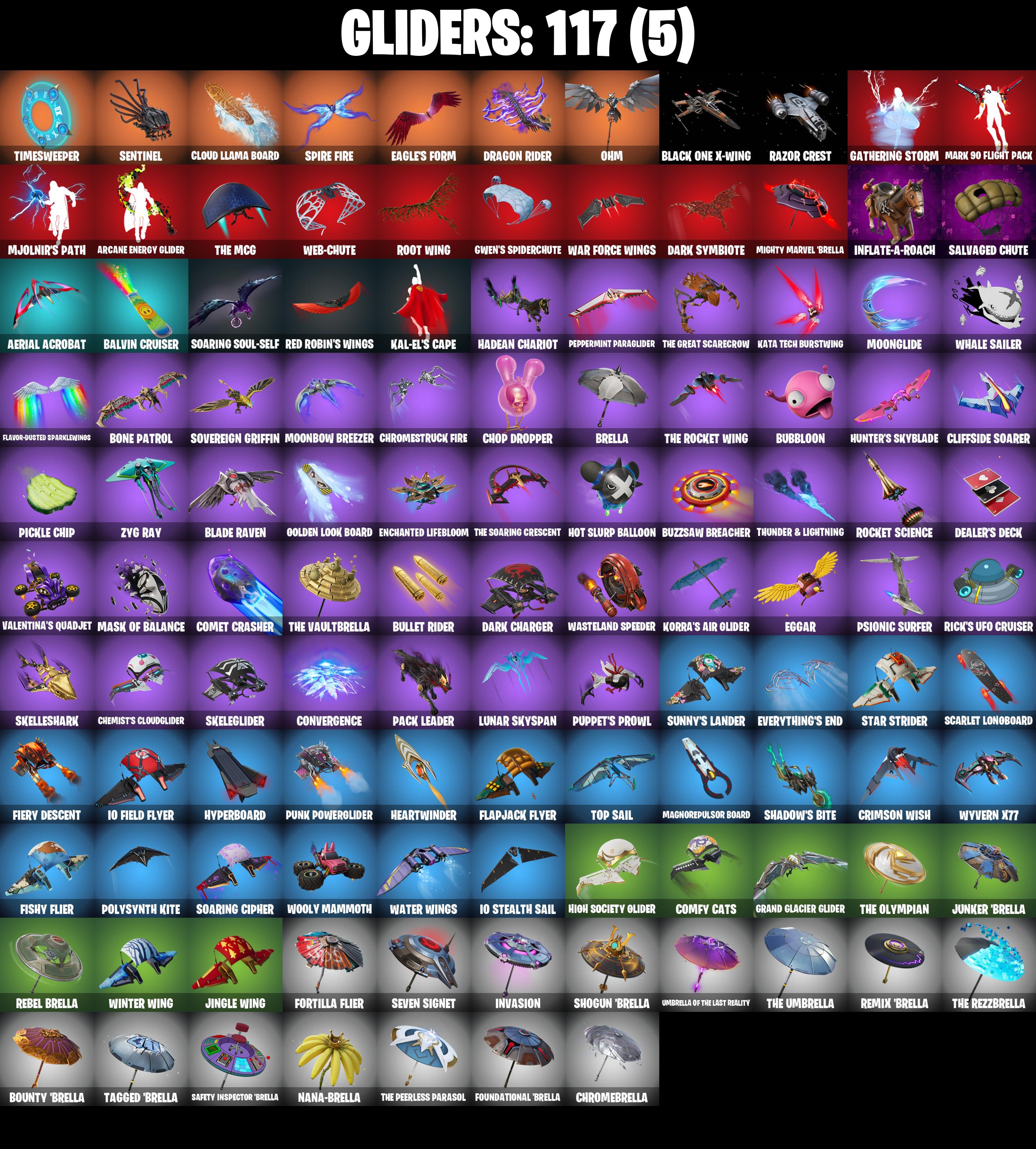 (PC/PSN/XBOX) 186 SKINS π« FNCS 3:1 Champion β‘οΈ Striker Specialist π Hangtime β‘οΈ Tart Tycoon π Zeus β‘οΈ Snap π Twyn β‘οΈ Eternal Knight | 800 V-Buck | PARENTAL CONTROLS β image 7