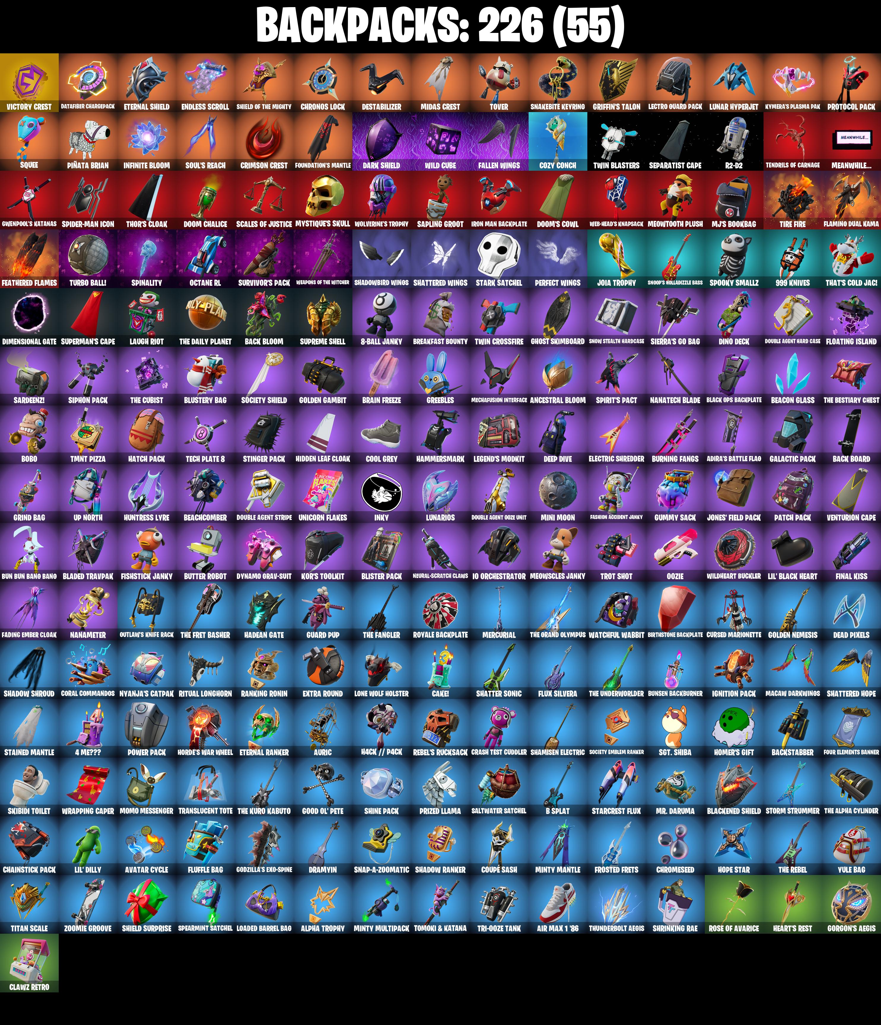 (PC/PSN/XBOX) 186 SKINS π« FNCS 3:1 Champion β‘οΈ Striker Specialist π Hangtime β‘οΈ Tart Tycoon π Zeus β‘οΈ Snap π Twyn β‘οΈ Eternal Knight | 800 V-Buck | PARENTAL CONTROLS β image 4