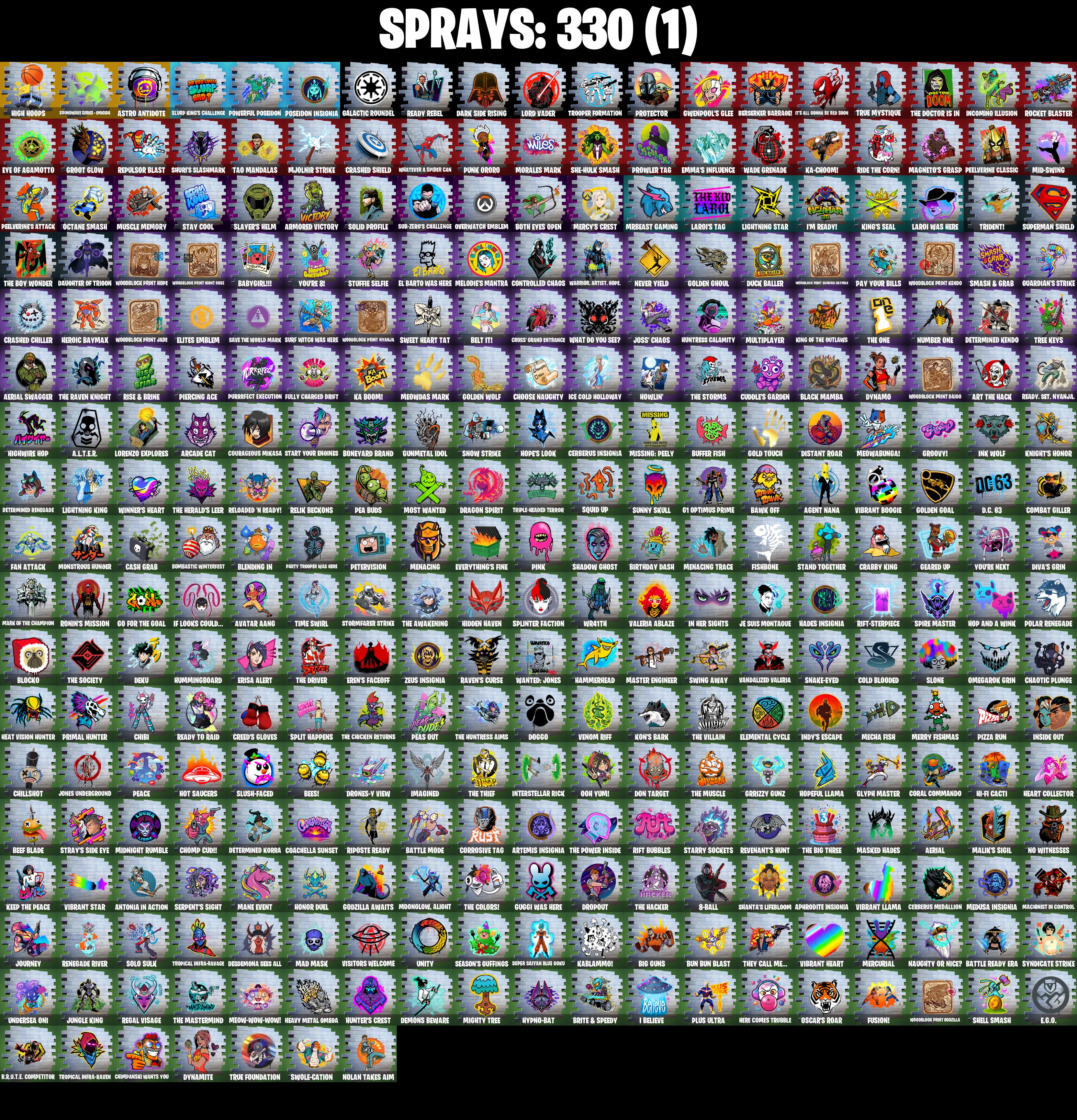 (PC/PSN/XBOX) 223 SKINS π Gold Midas π Hades π Valeria π Malik π Optimus Prime π Menace π The Imagined π Spectra Knight π 350 V-Buck PARENTAL CONTROL β image 5