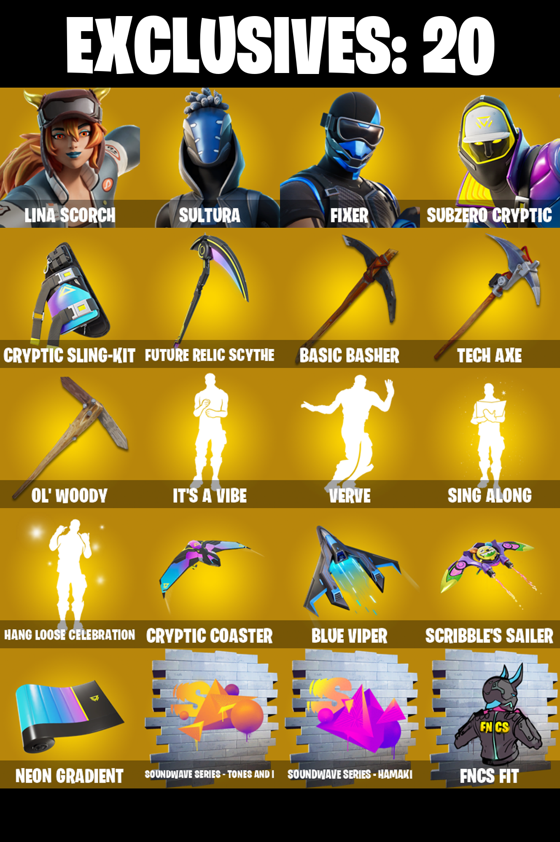 (PC/PSN/XBOX) 186 SKINS π« Lina Scorch β‘οΈ Sultura π Fixer β‘οΈ Subzero Cryptic π Optimus Prime β‘οΈ Zeus π Snap β‘οΈ Twyn π Kado Thorne | 700 V-Buck | PARENTAL CONTROLS β image 1