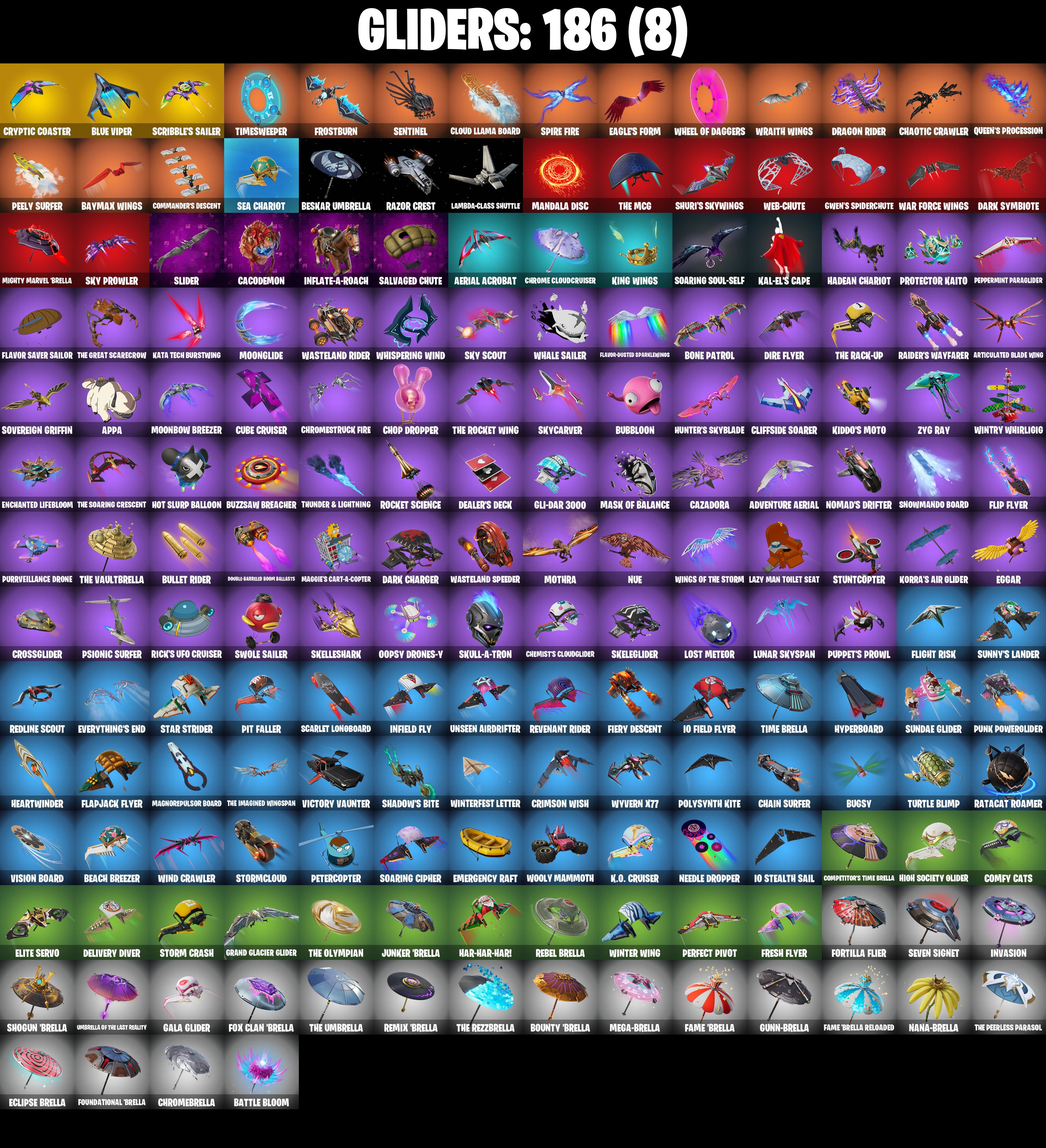 (PC/PSN/XBOX) 186 SKINS π« Lina Scorch β‘οΈ Sultura π Fixer β‘οΈ Subzero Cryptic π Optimus Prime β‘οΈ Zeus π Snap β‘οΈ Twyn π Kado Thorne | 700 V-Buck | PARENTAL CONTROLS β image 7