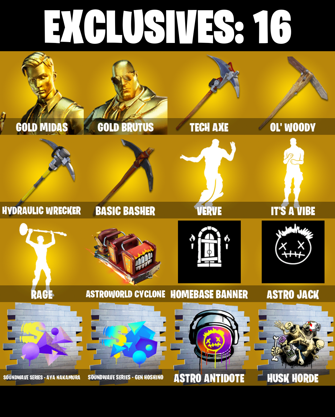 (PC/PSN/XBOX) 271 SKINS π Gold Midas π Gold Brutus π Eternal Knight π Gear Specialist Maya π The Imagined π Midas Rex π 1300 V-Buck PARENTAL CONTROL β image 1