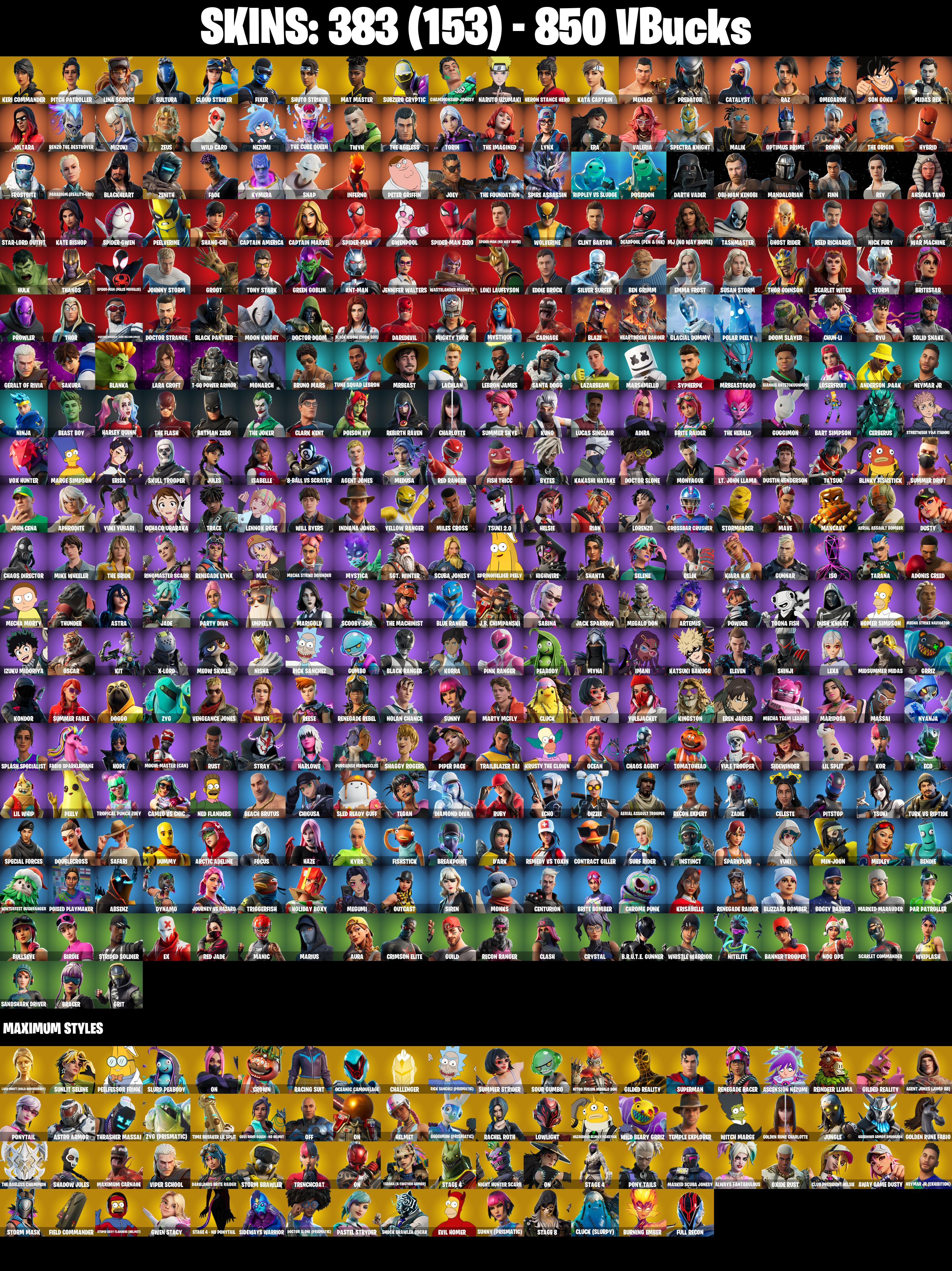 (PC) 383 SKINS π₯ Renegade Raider π₯ Aerial Assault Trooper π₯ Keri Commander π₯ Pitch Patroller π₯ Lina Scorch π₯ Sultura π₯ 850 VB | PARENTAL CONTROLS β image 2
