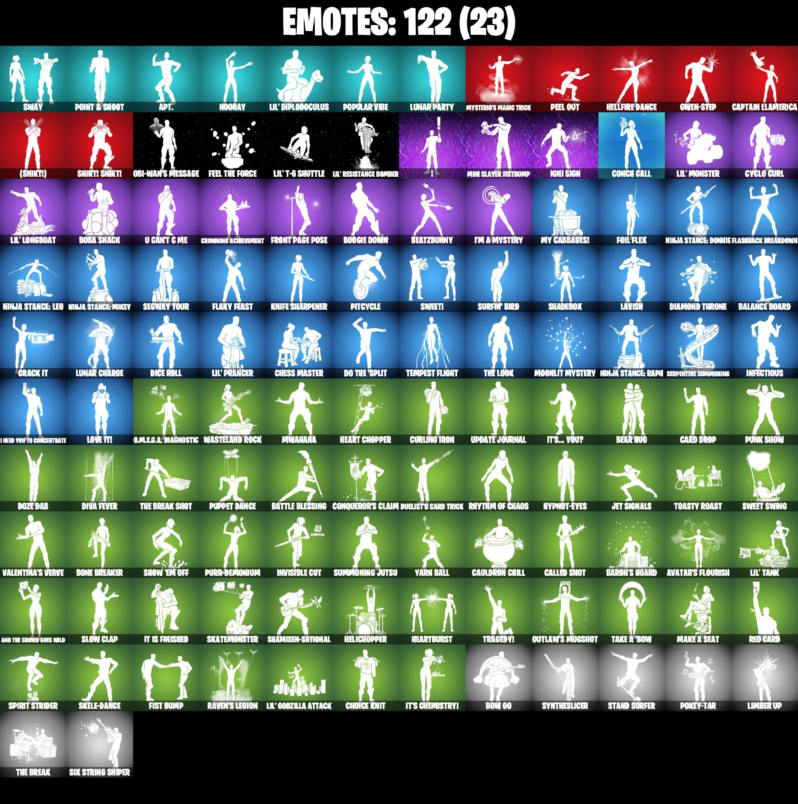 ❤️ 189 SKINS ❤️ DARK SKULLY ❤️ THE AXE OF CHAMPIONS 2.0 ❤️ BACKLASH ❤️ SPIDER-MAN ❤️ OUTLAW MIDAS ❤️ MINA PARK ❤️ CAPTAIN PHASMA ❤️ POE DAMERON ❤️ APPRENTICE EVIE ❤️ AHSOKA TANO ❤️ BLASTOFF ❤️ TOY TROOPER ❤️ PLASTIC PATROLLER ❤️ — image 3