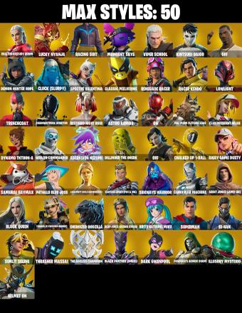 119 SKINS ✨ Wildcat ✨ FNCS 3:1 Champion ✨ The Ageless ✨ Nezumi ✨ Torin ✨ Hunter ✨ Ronin ✨ Spire Assassin ✨ 600 V-Bucks (PC/PSN/XBOX) PARENTAL CONTROL — image 4