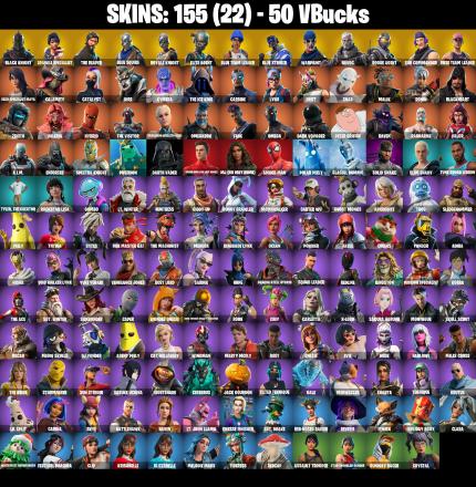 🍀 [155 SKINS] 🍀 Black Knight 🍀 Sparkle Specialist 🍀 The Reaper 🍀 Blue Squire 🍀 Royale Knight 🍀 Elite Agent 🍀 Blue Team Leader 🍀 50 V-Bucks 🍀 OG STW 🍀 (PC/PSN/XBOX) — image 3