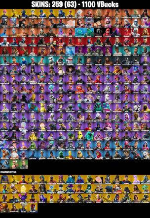 259 SKINS ✨ Wildcat ✨ Master Chief ✨ Gold Midas ✨ Trilogy ✨ Naruto Uzumaki ✨ Point Patroller ✨ 1100 V-Bucks (PC/PSN/XBOX) ✨ OG STW ✨ PARENTAL CONTROL — image 3
