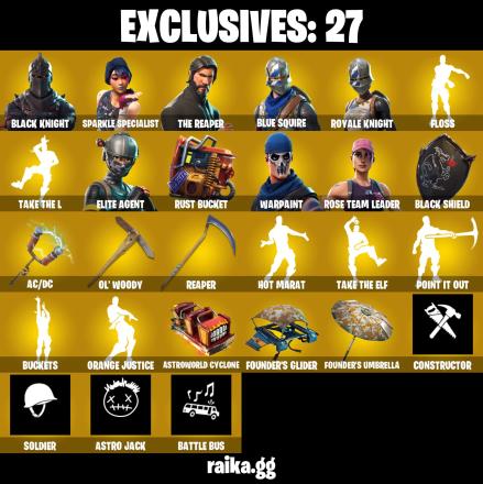 You Can change Mail [PC] 54 skins | OG STW | Black Knight | Sparkle Specialist | The Reaper | Blue Squire | Royale Knight | Floss — image 6