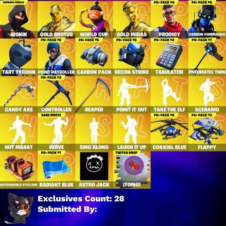 ๐ฅ๐ LEGENDARY ACCOUNT ๐๐ฅ 182 SKINS ๐ IKONIK ๐ Scenario ๐ Gold Brutus ๐ WORLD CUP ๐ Gold Midas ๐ Prodigy ๐ Carbon Commando ๐ Tart Tycoon ๐ Point Patroller ๐ Spider Knight ๐ Hybrid ๐ The Ice King ๐ Dire ๐ FULL ACCESS ๐ โ image 1