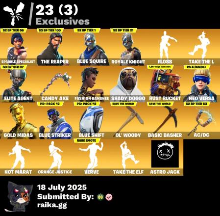 You Can Change Mail [PC/XBOX/PSN] 104 skins | Sparkle Specialist | The Reaper | Neo Versa | Blue Squire | Royale Knight | Elite Agent | Take The L | Floss | Aura | Candy Axe | ZAK828 — image 7