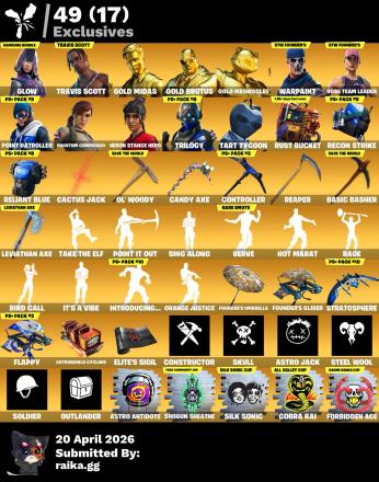 [241 SKINS] 🌞 Travis Scott 🌞 Glow 🌞 Gold Midas 🌞 Gold Brutus 🌞 Gold Meowscles 🌞 Point Patroller 🌞 Phantom Commando 🌞 Heron Stance Hero 🌞 Trilogy 🌞 [PC/PSN/XBOX] — image 2